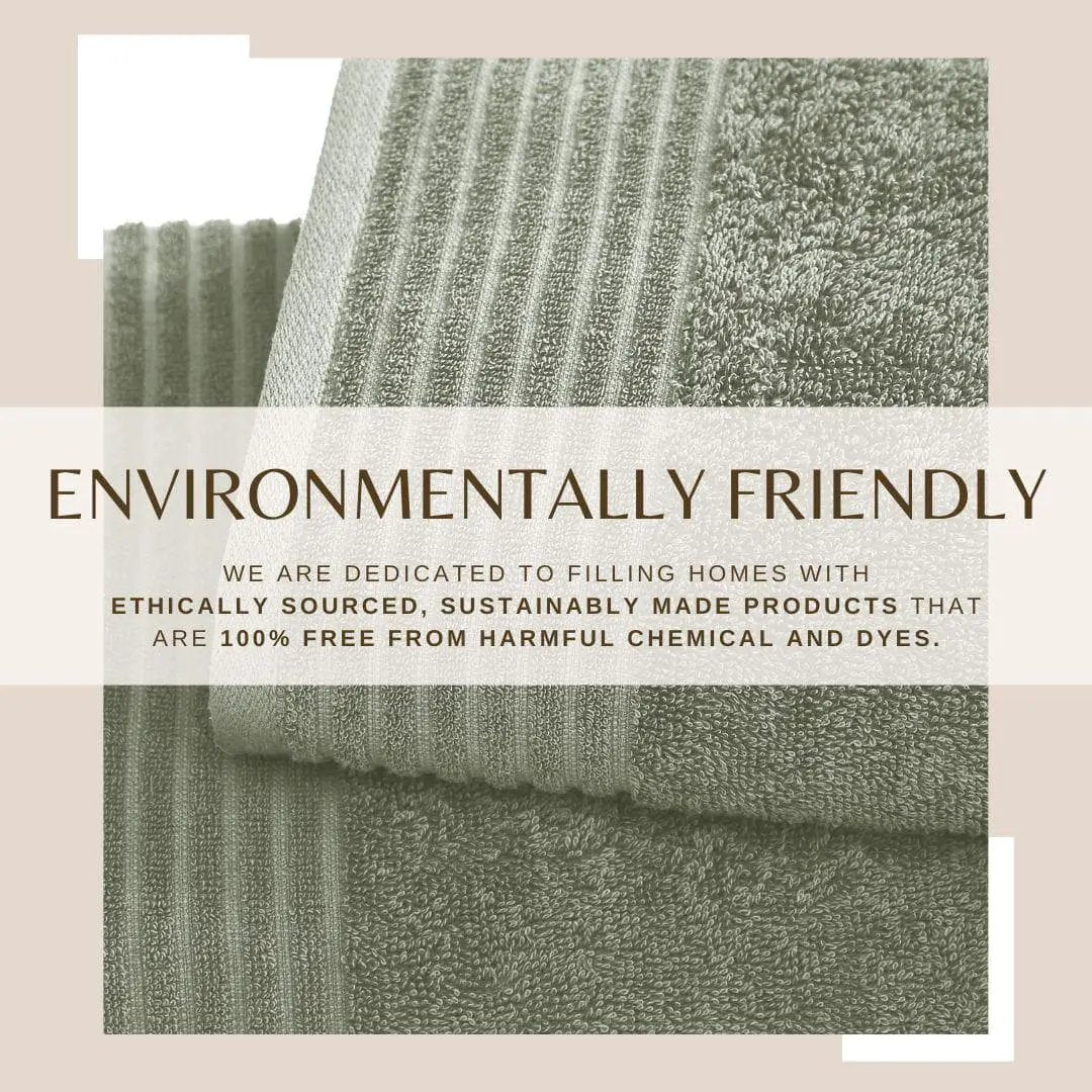 6 Piece Set Cotton Bath Towels - Kasper Collection from PriceLows™