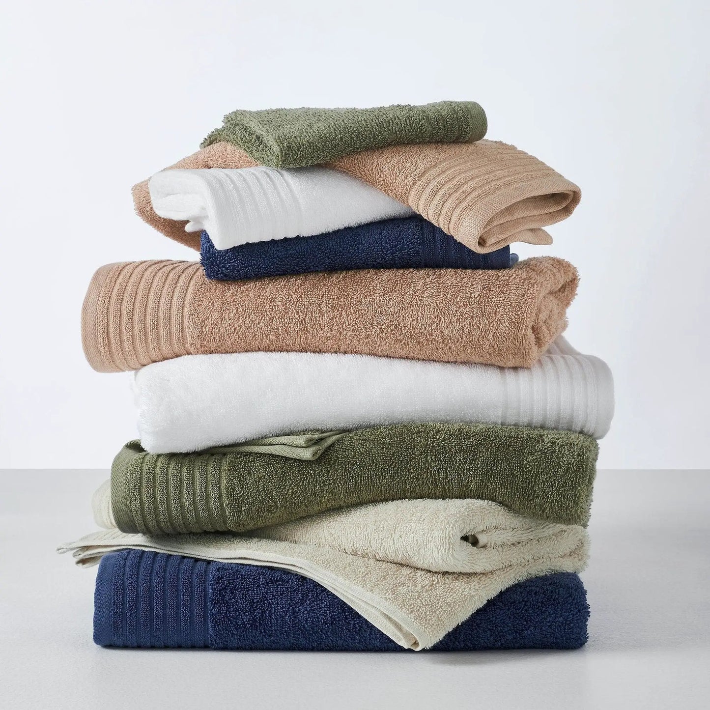 6 Piece Set Cotton Bath Towels - Kasper Collection from PriceLows™