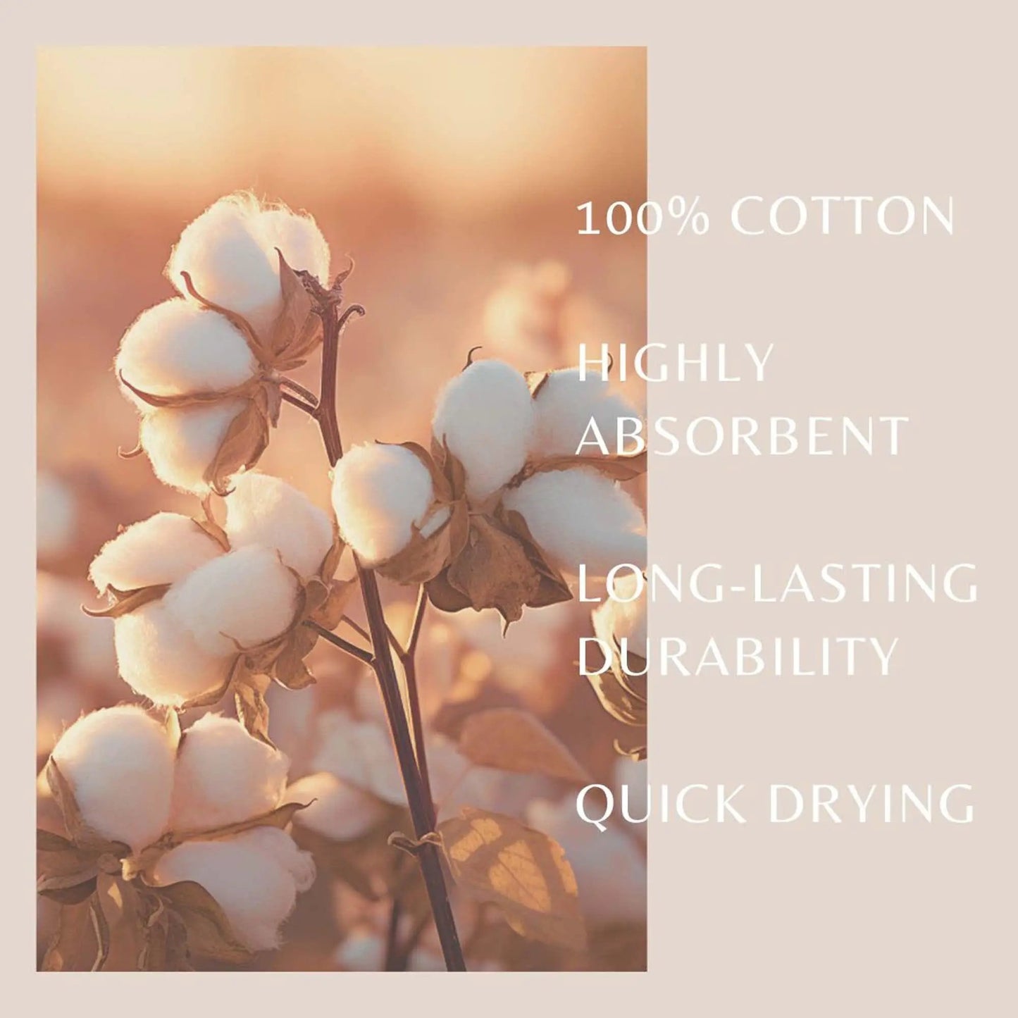 6 Piece Set Cotton Bath Towels - Kasper Collection from PriceLows™