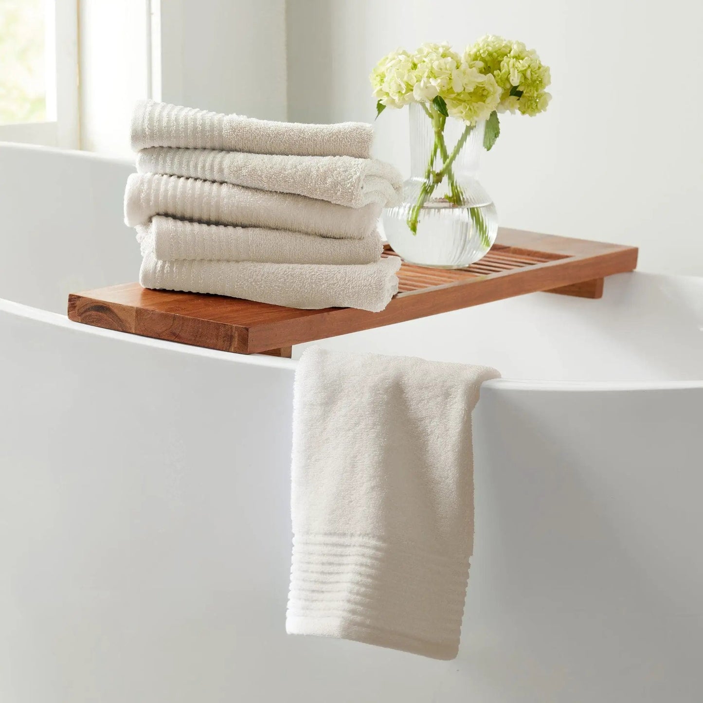 6 Piece Set Cotton Bath Towels - Kasper Collection from PriceLows™