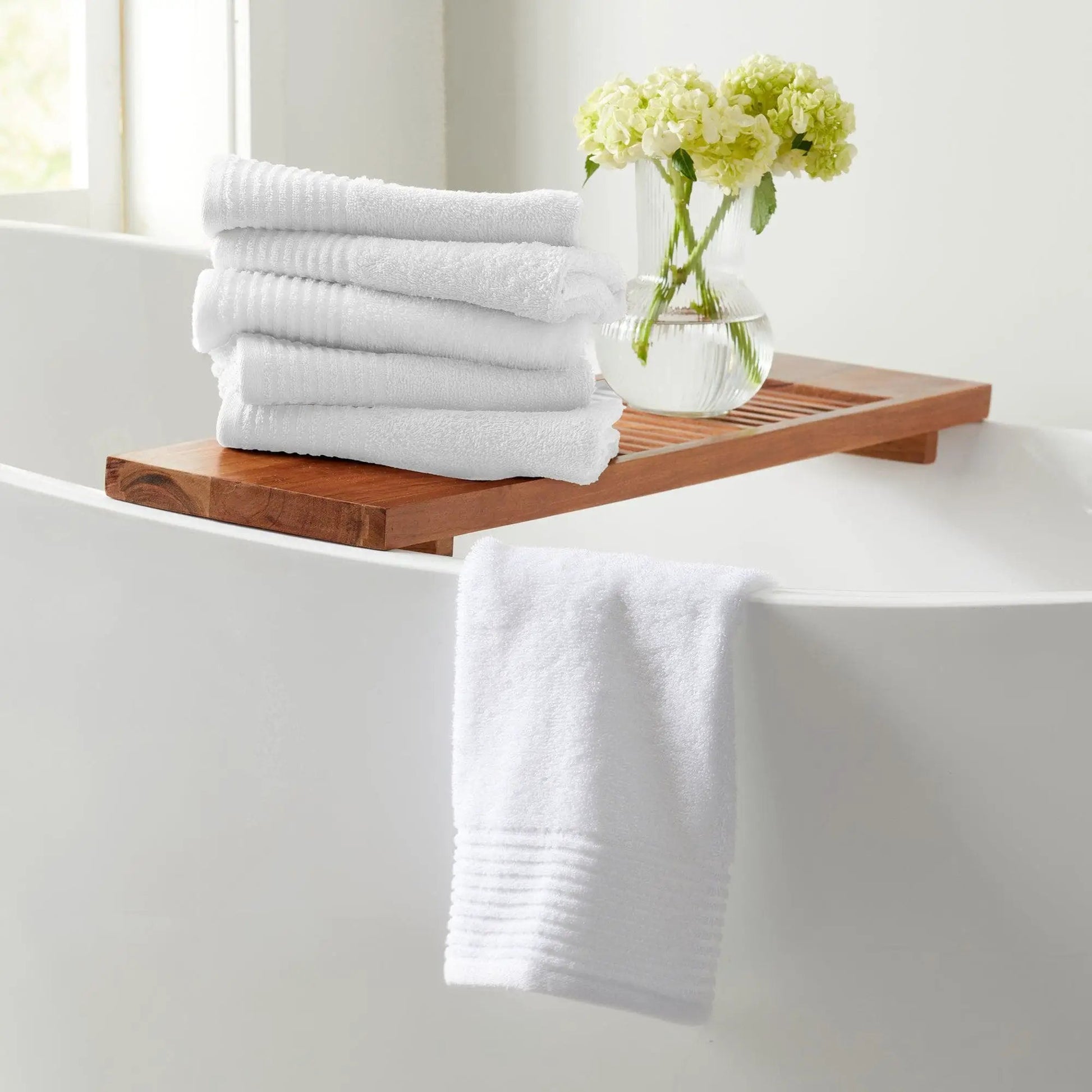 6 Piece Set Cotton Bath Towels - Kasper Collection from PriceLows™