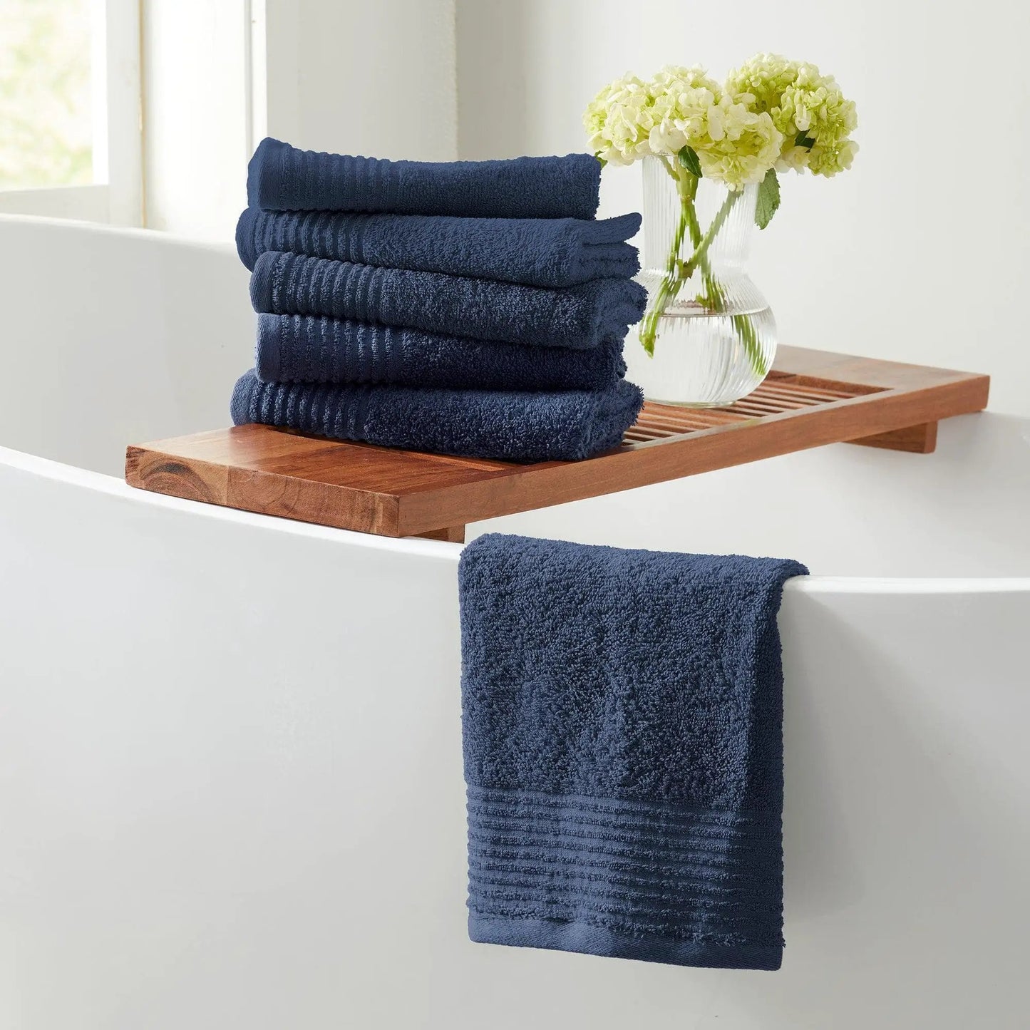 6 Piece Set Cotton Bath Towels - Kasper Collection from PriceLows™