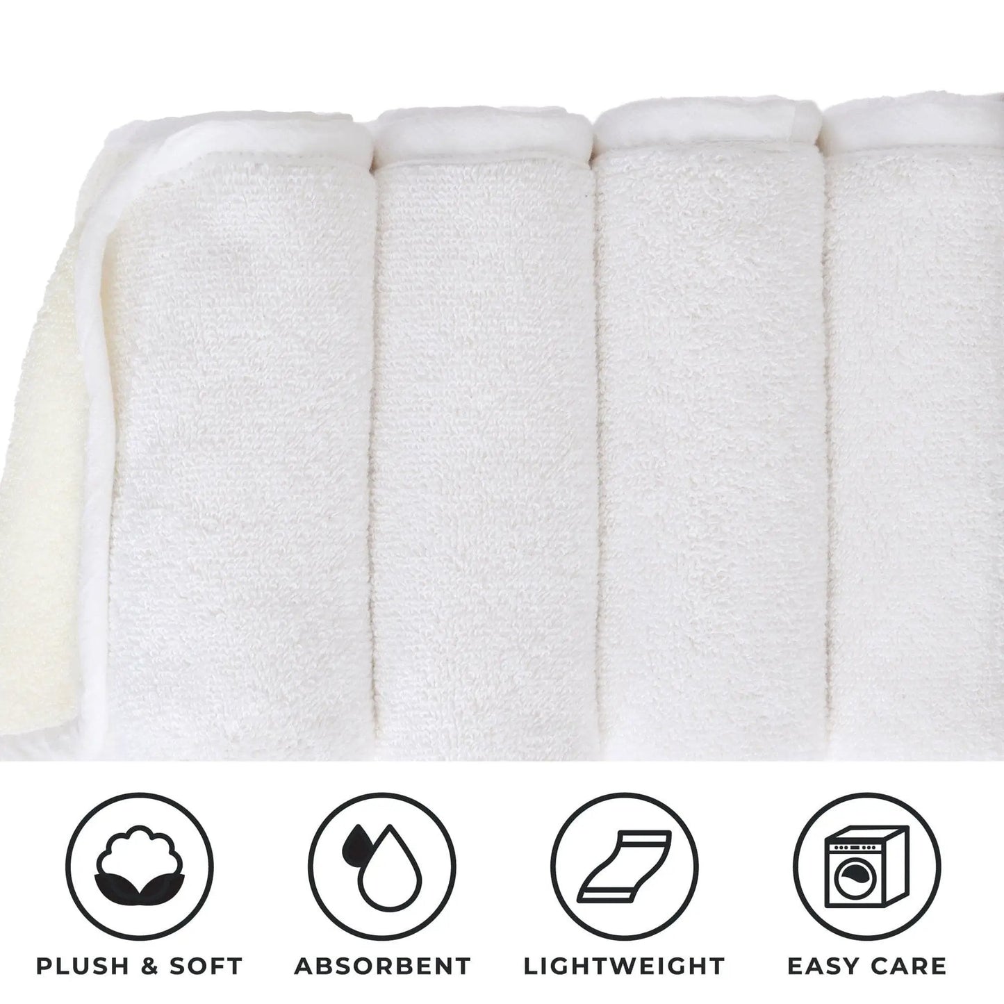 4 Pack Two-Toned Hand Towel - Vanessa Collection from PriceLows™