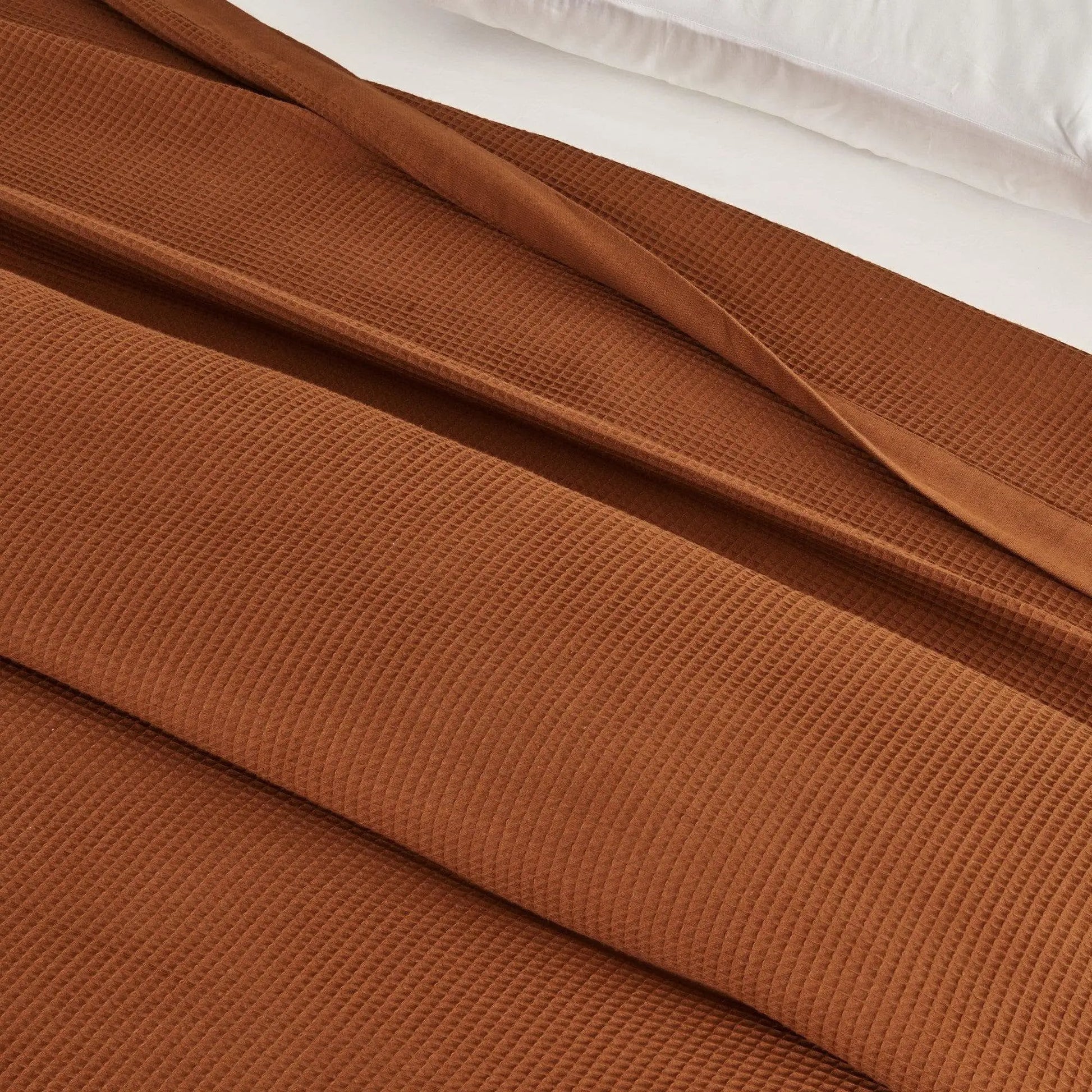 100% Cotton Small Waffle Weave Blanket - Hazel Collection from PriceLows™
