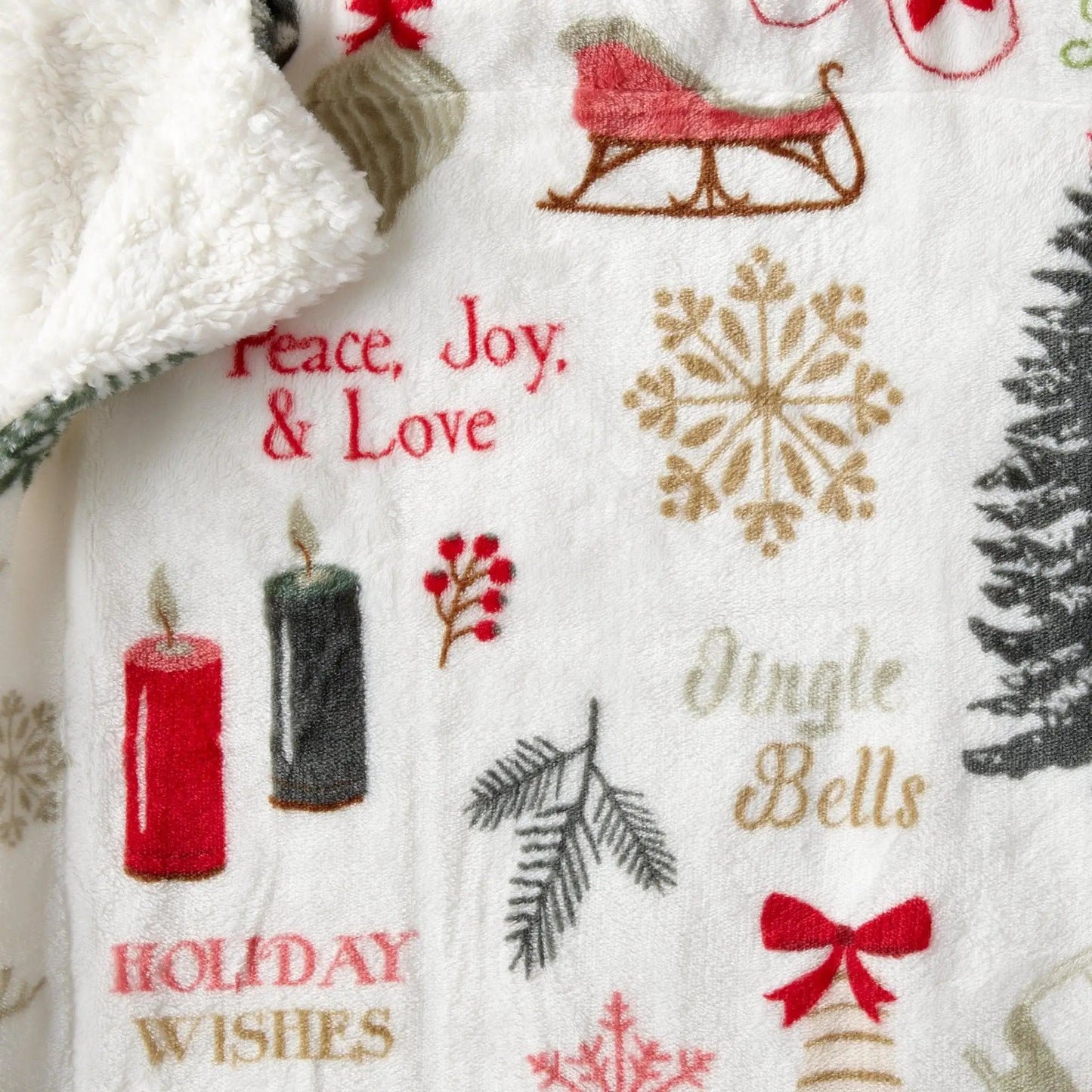 Sherpa Throw Blanket - Eve Collection from PriceLows™
