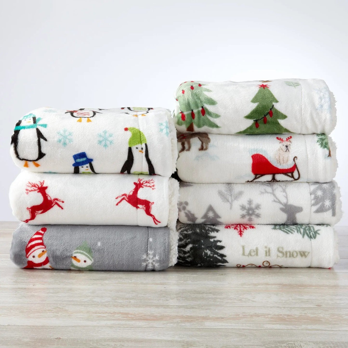 Sherpa Throw Blanket - Eve Collection from PriceLows™