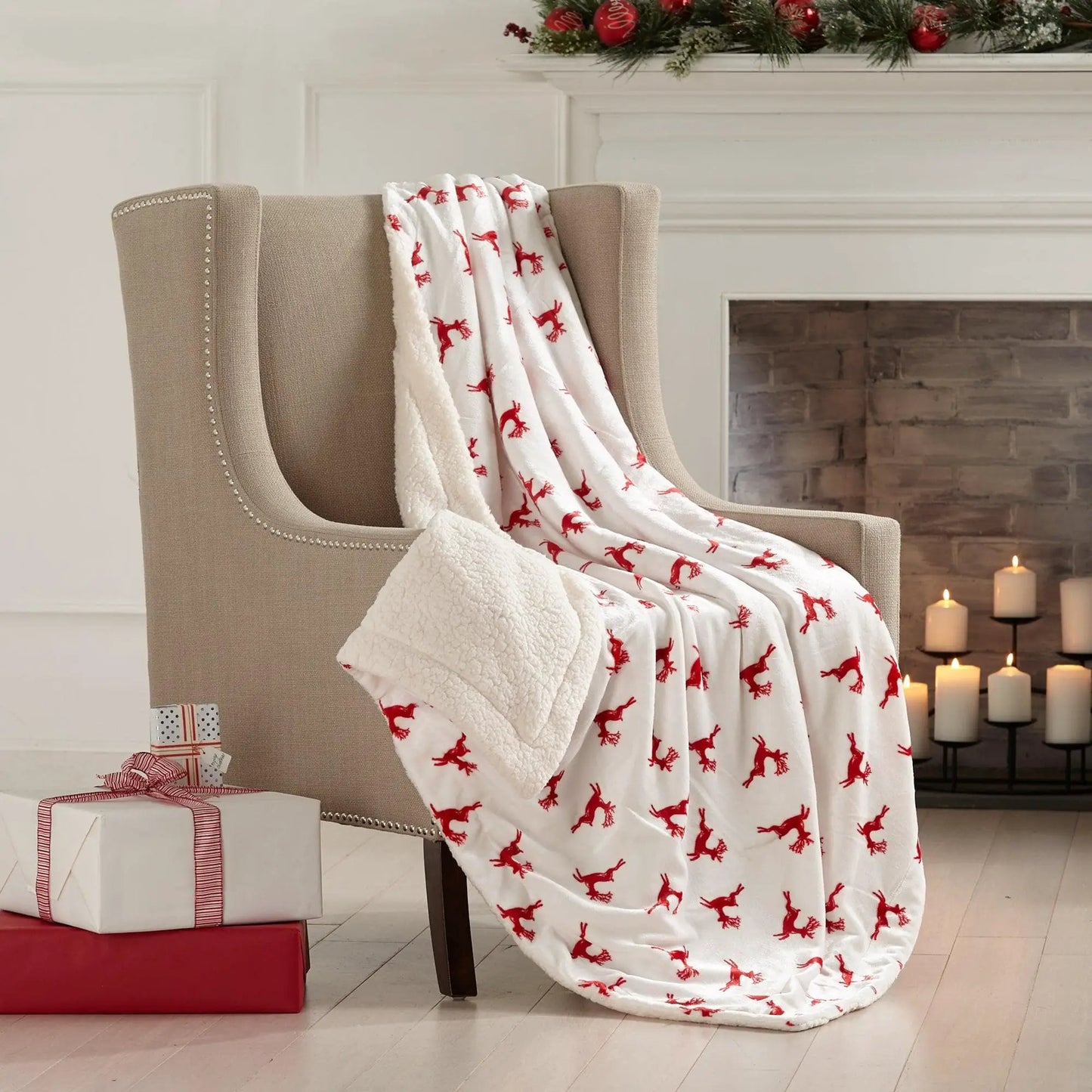 Sherpa Throw Blanket - Eve Collection from PriceLows™