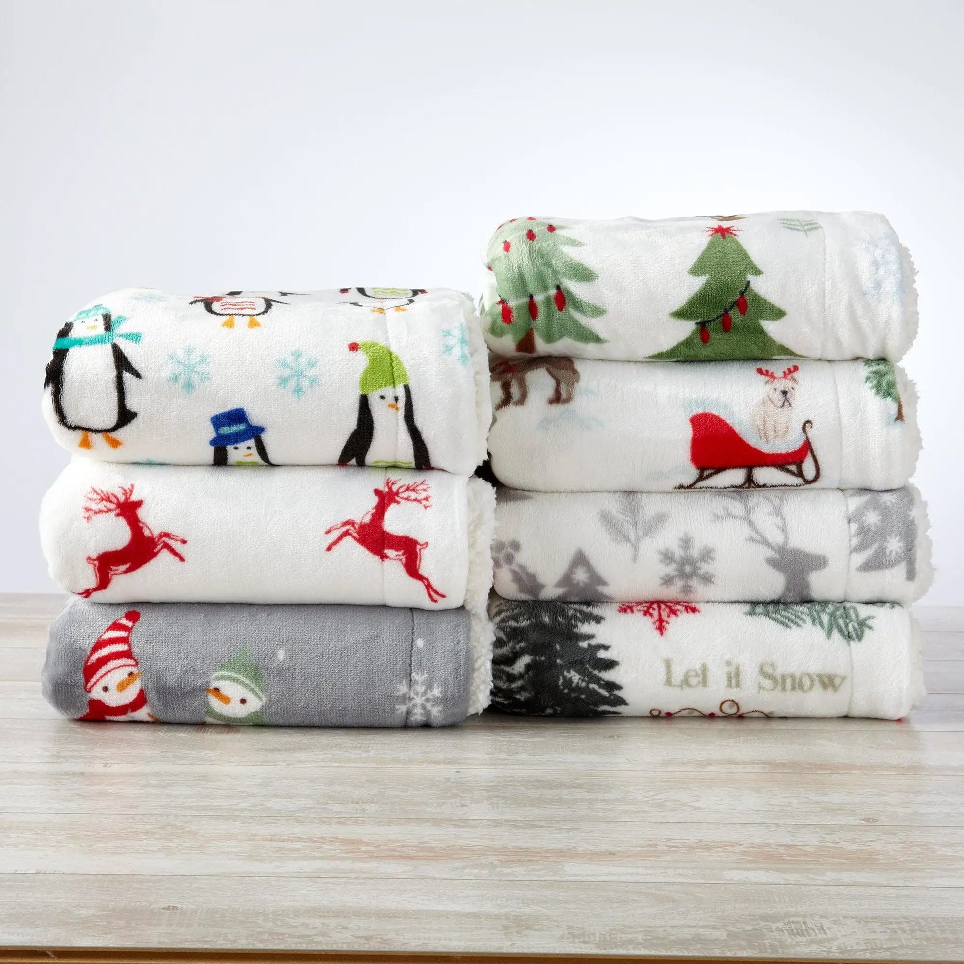 Sherpa Throw Blanket - Eve Collection from PriceLows™