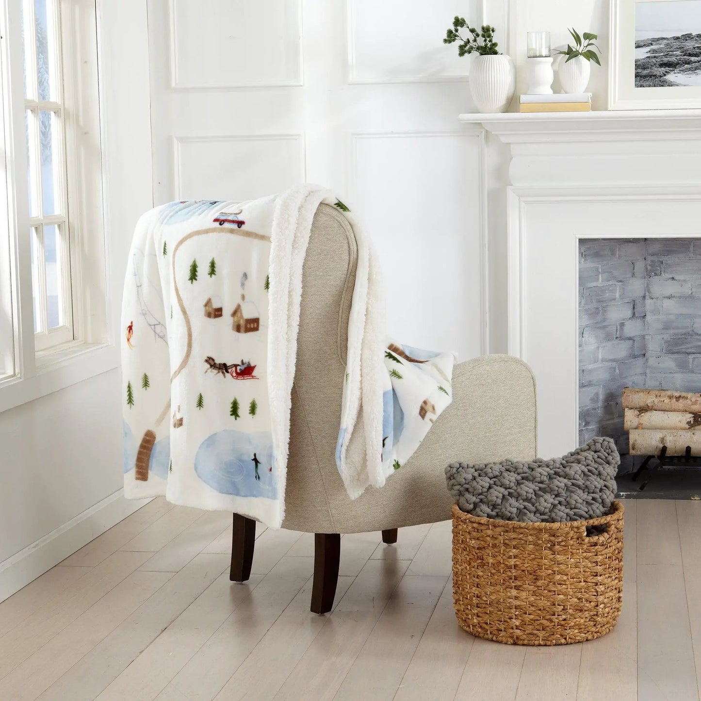 Sherpa Throw Blanket - Hudson Collection from PriceLows™