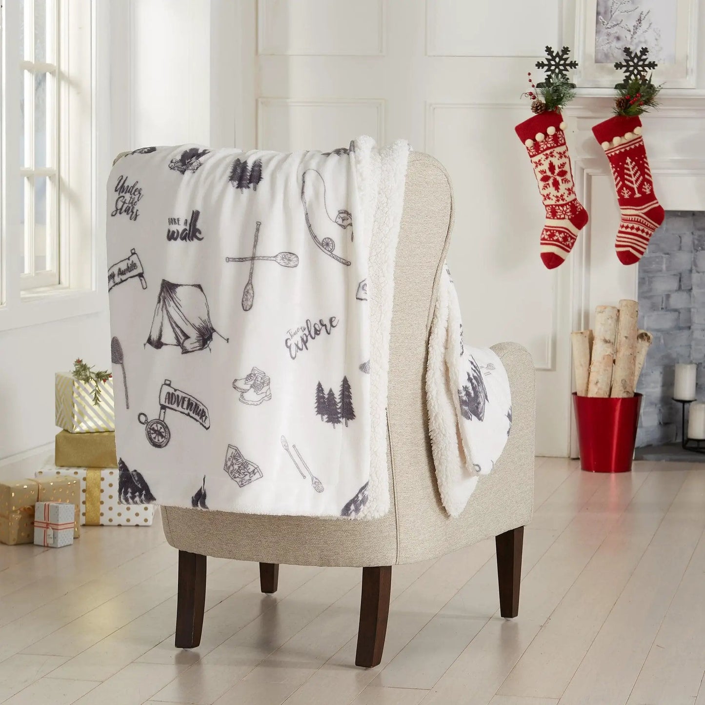 Sherpa Throw Blanket - Hudson Collection from PriceLows™
