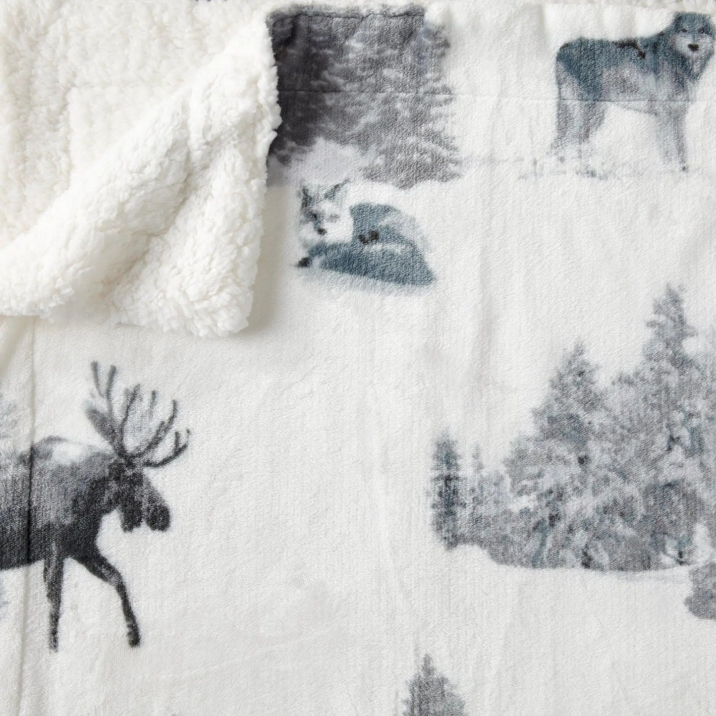 Sherpa Throw Blanket - Hudson Collection from PriceLows™