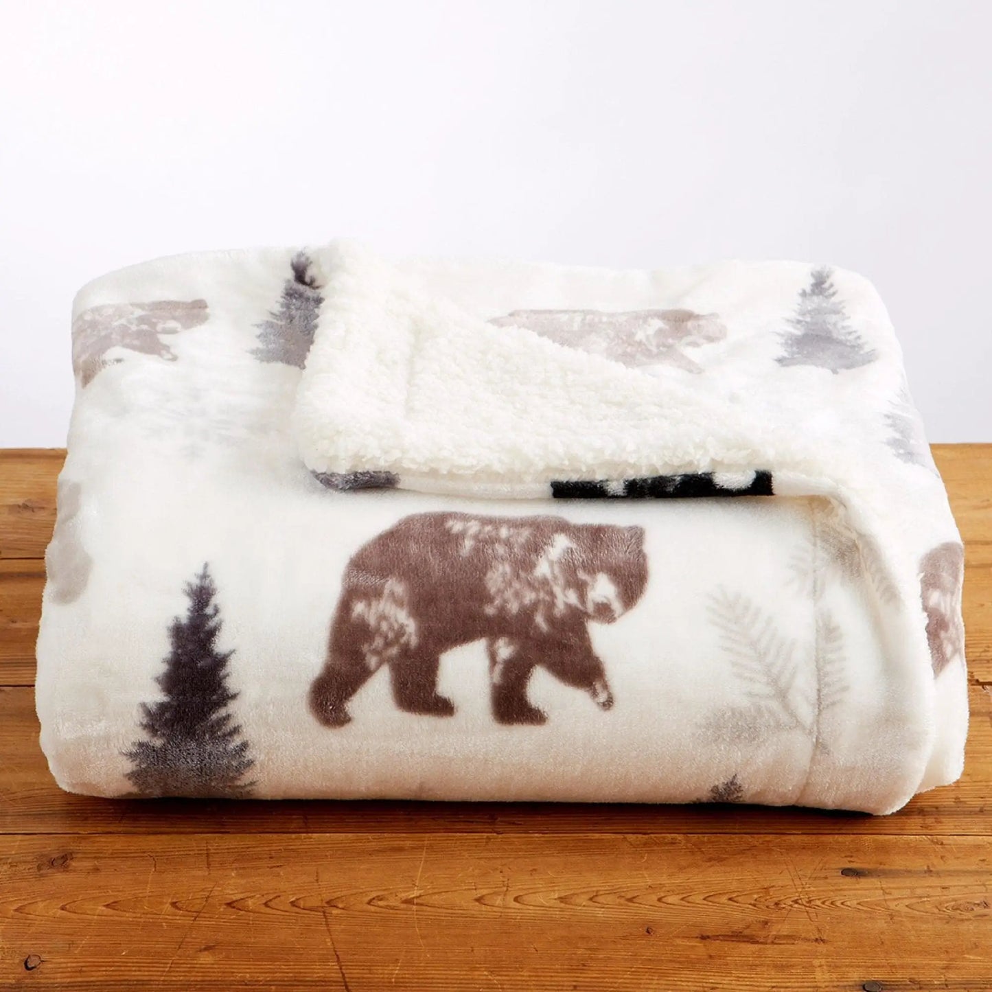Sherpa Throw Blanket - Hudson Collection from PriceLows™