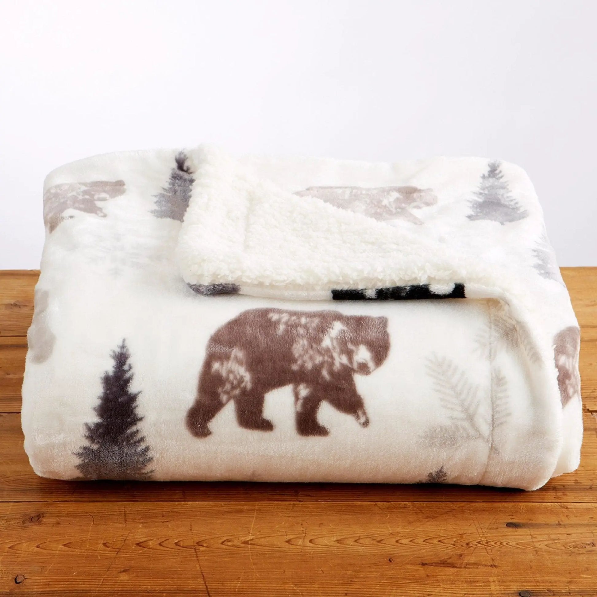 Sherpa Throw Blanket - Hudson Collection from PriceLows™