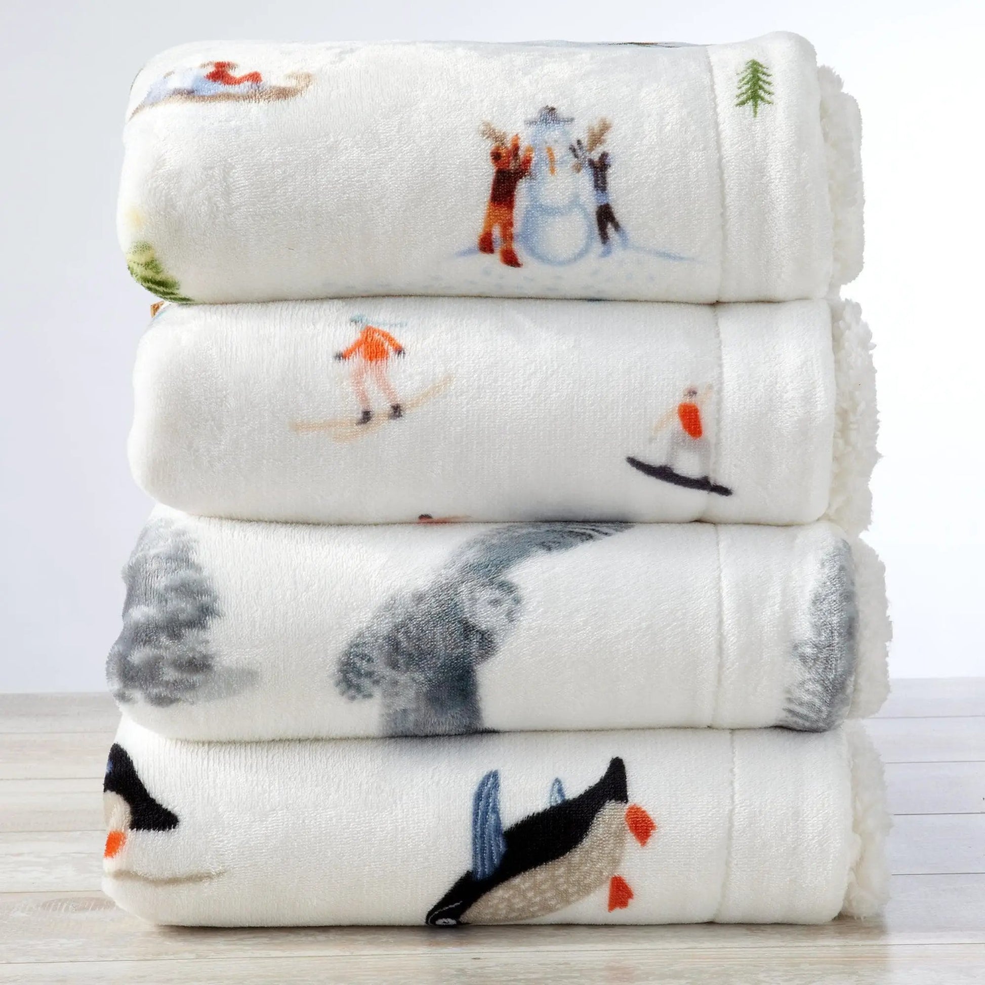 Sherpa Throw Blanket - Hudson Collection from PriceLows™