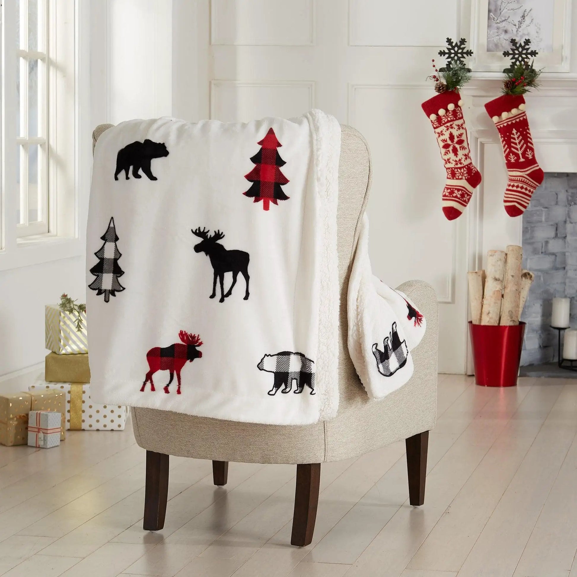 Sherpa Throw Blanket - Hudson Collection from PriceLows™