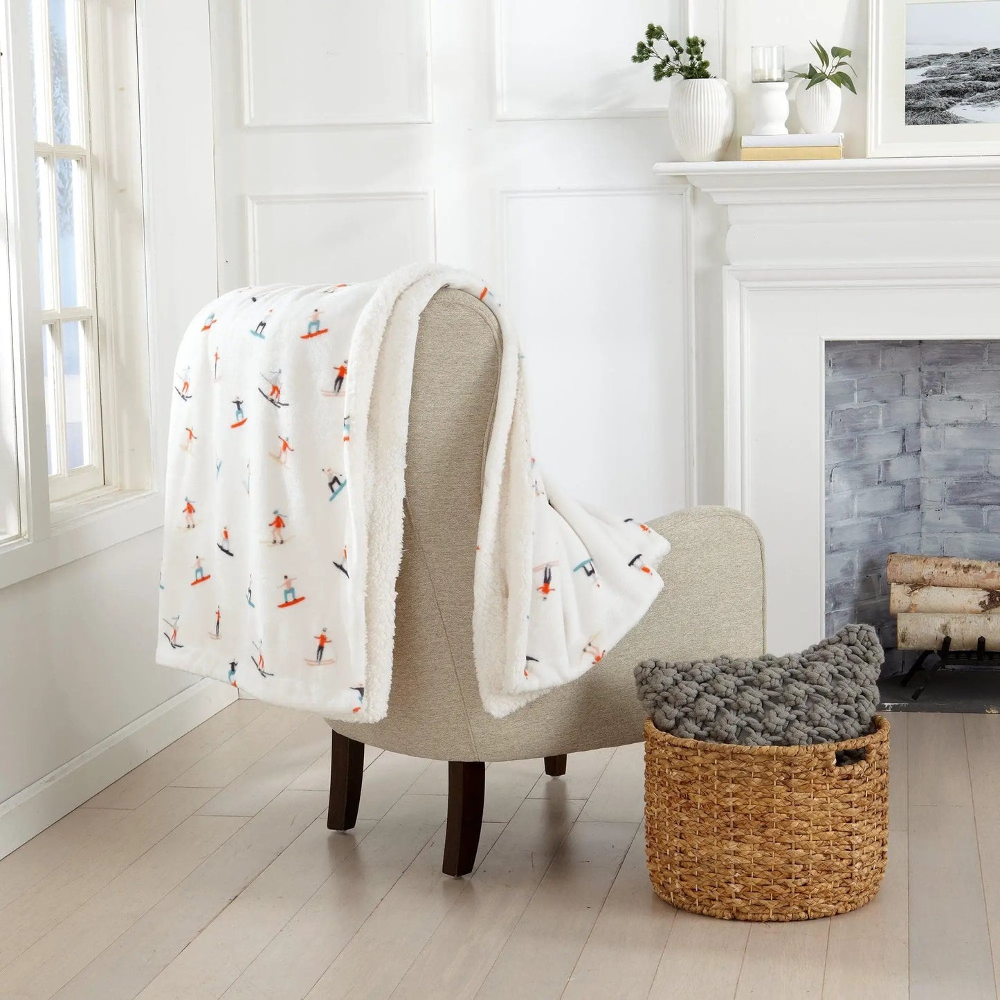 Sherpa Throw Blanket - Hudson Collection from PriceLows™