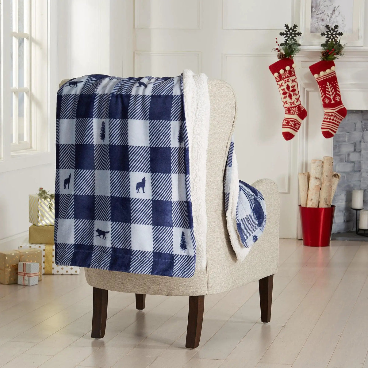 Sherpa Throw Blanket - Hudson Collection from PriceLows™