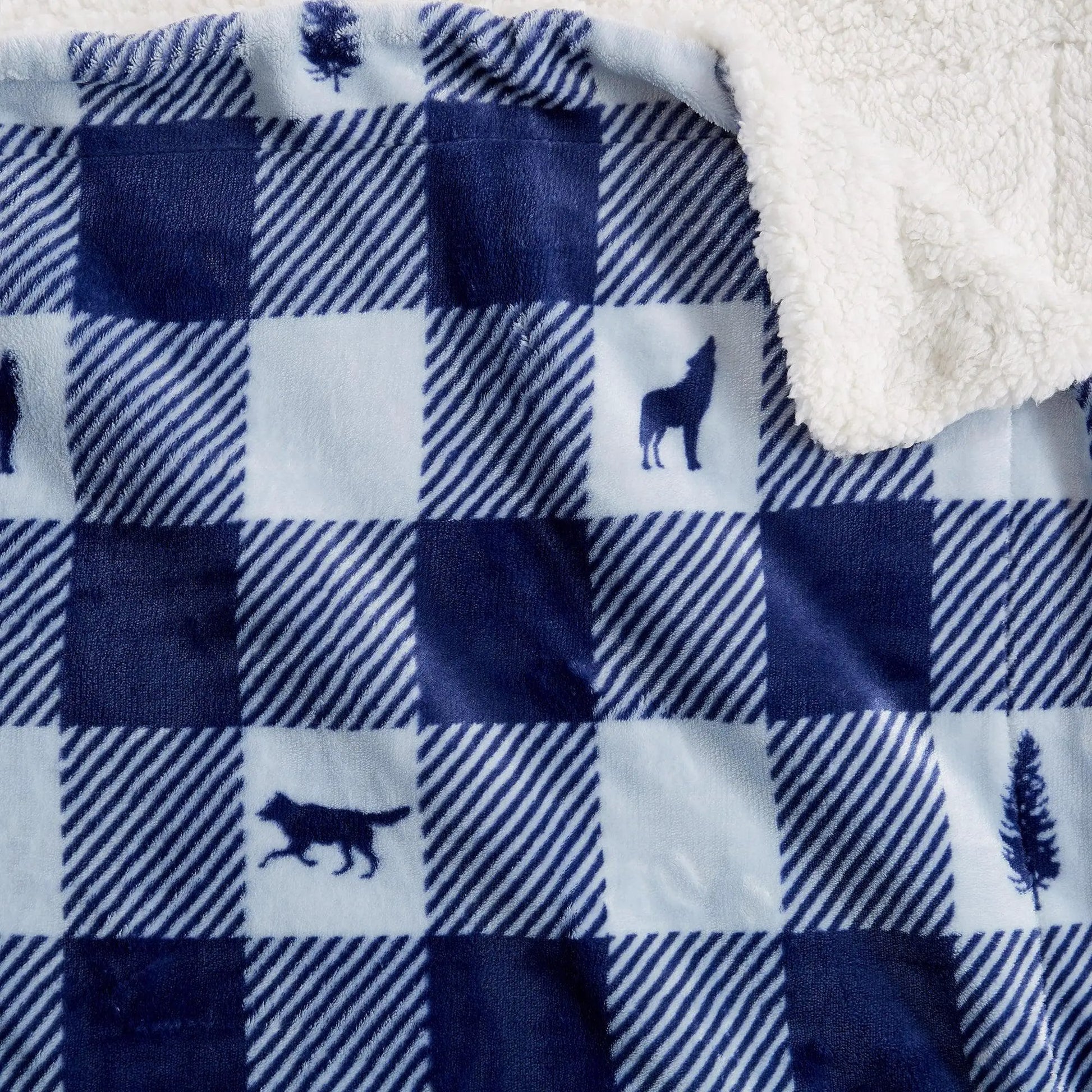 Sherpa Throw Blanket - Hudson Collection from PriceLows™