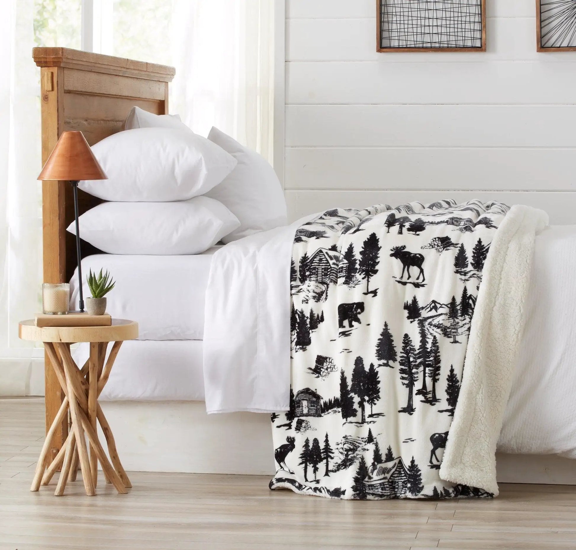 Velvet Plush Sherpa Luxury Bed Blanket - Cielo Collection from PriceLows™