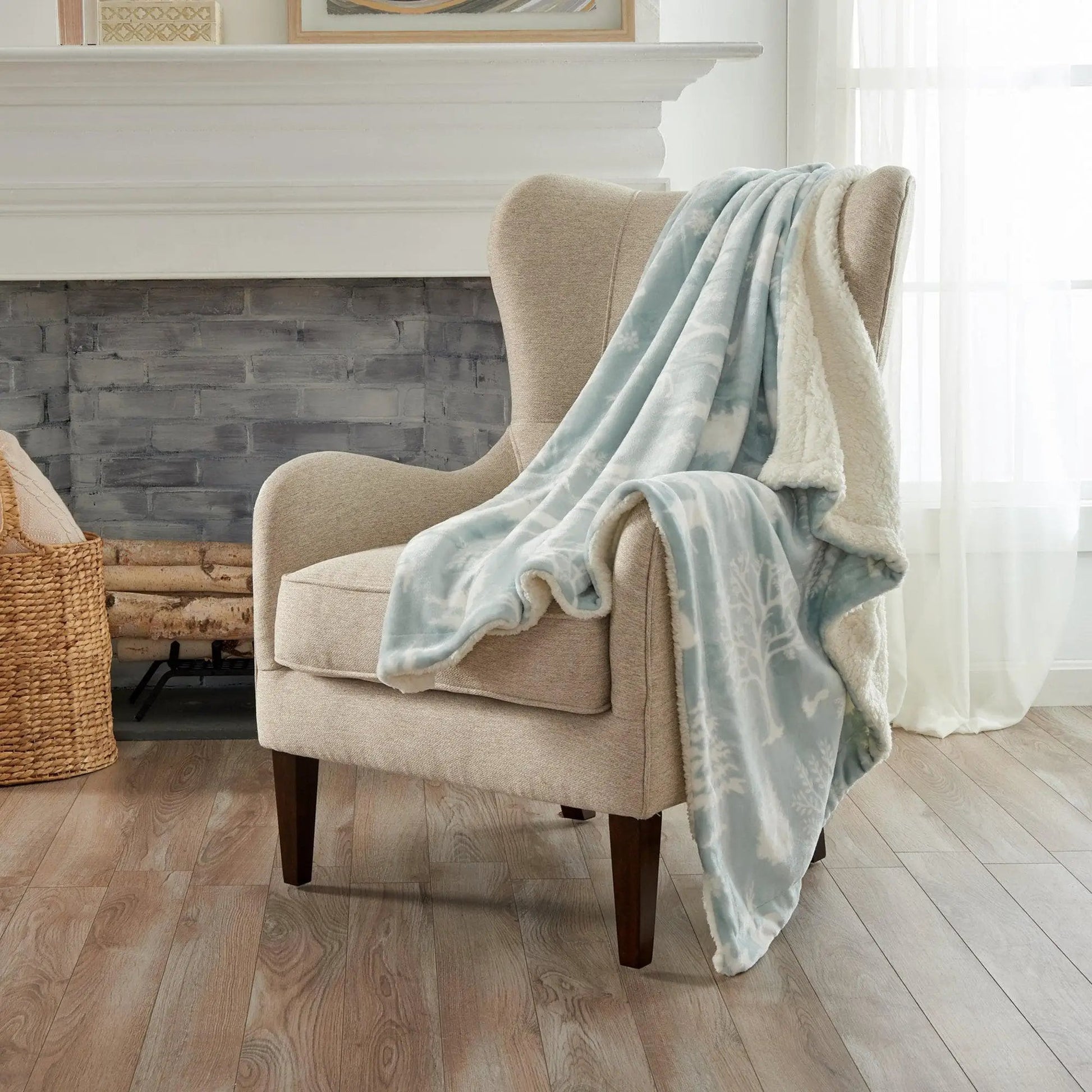 Velvet Plush Sherpa Luxury Bed Blanket - Cielo Collection from PriceLows™