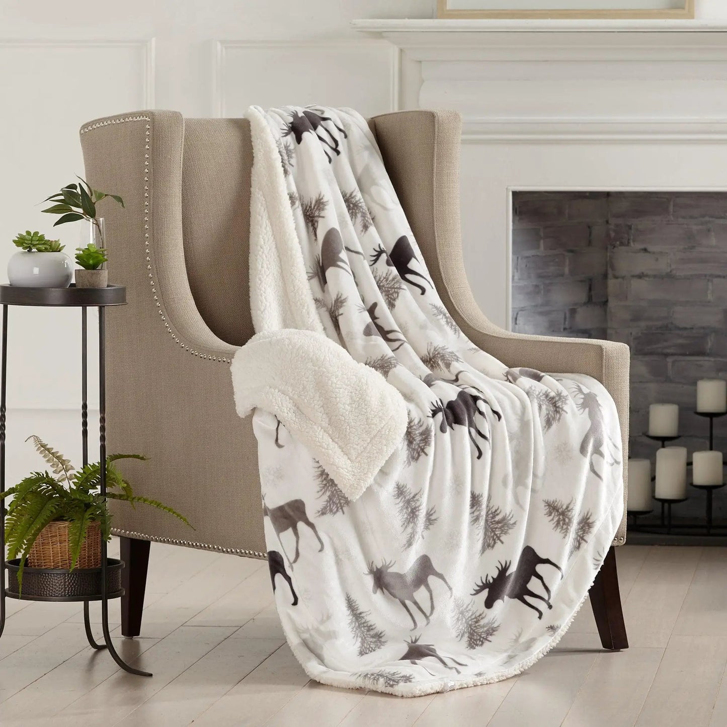 Velvet Plush Sherpa Luxury Bed Blanket - Cielo Collection from PriceLows™