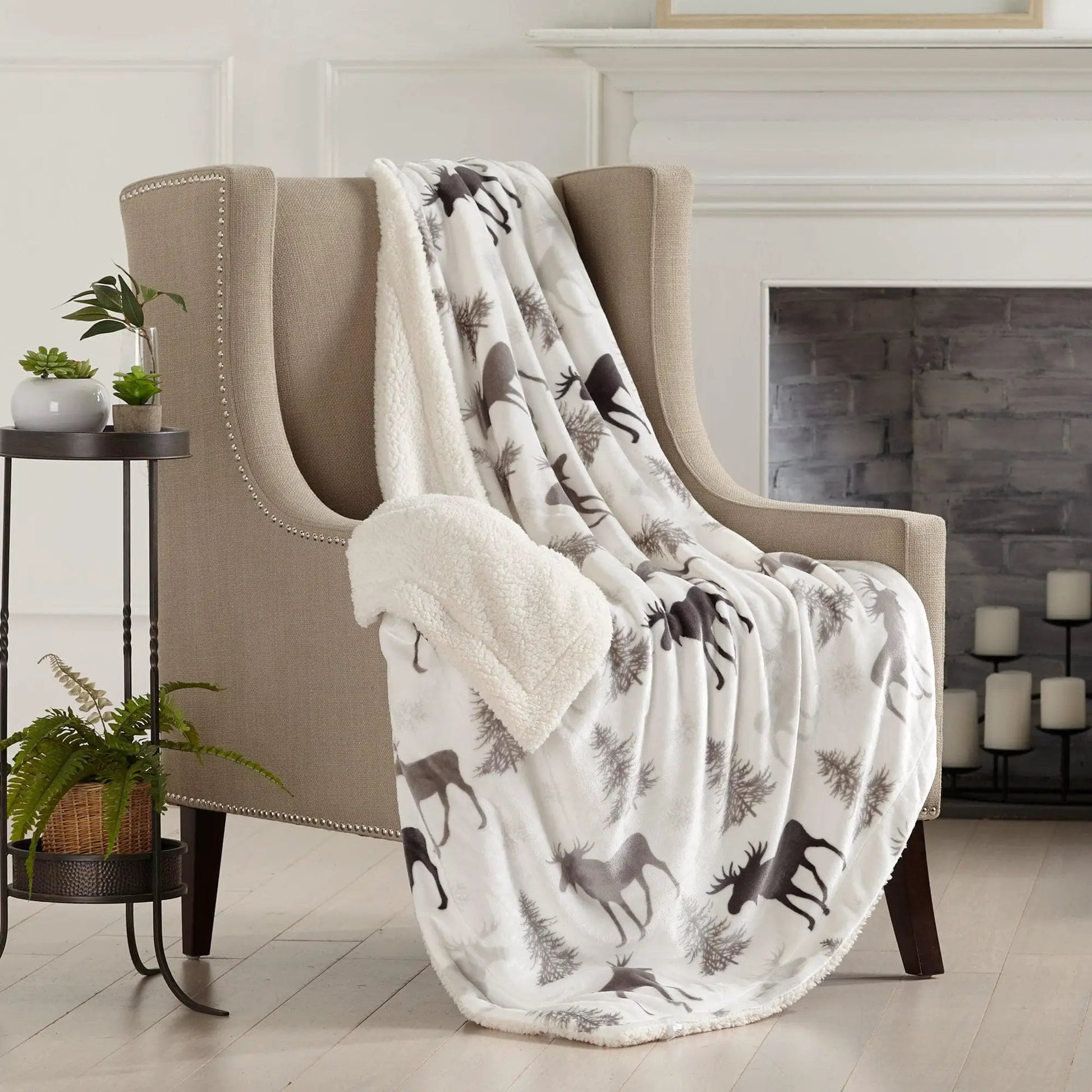 Velvet Plush Sherpa Luxury Bed Blanket - Cielo Collection from PriceLows™