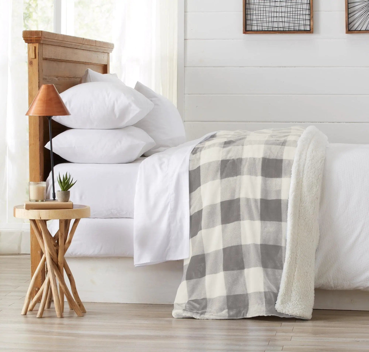Velvet Plush Sherpa Luxury Bed Blanket - Cielo Collection from PriceLows™