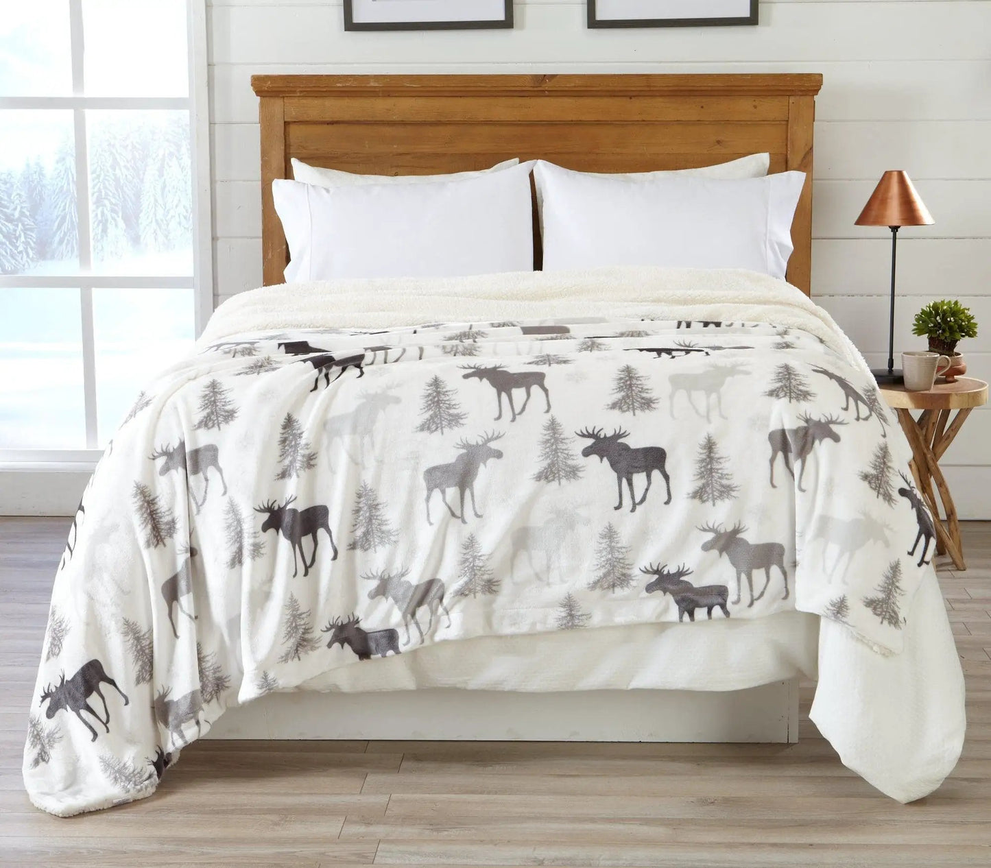 Velvet Plush Sherpa Luxury Bed Blanket - Cielo Collection from PriceLows™
