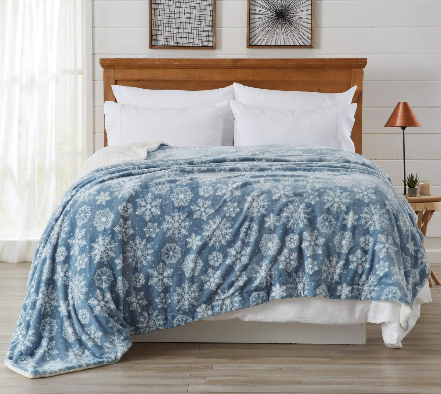 Velvet Plush Sherpa Luxury Bed Blanket - Cielo Collection from PriceLows™