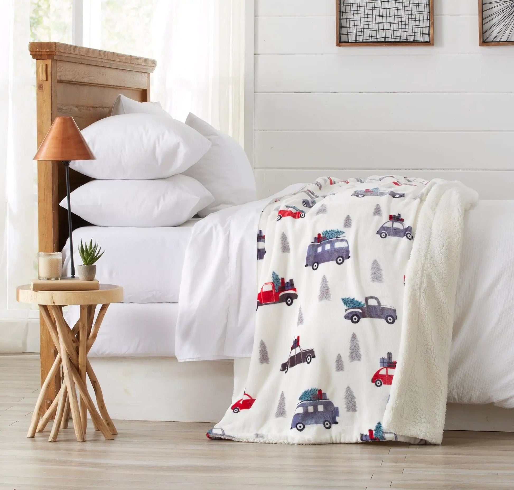 Velvet Plush Sherpa Luxury Bed Blanket - Cielo Collection from PriceLows™