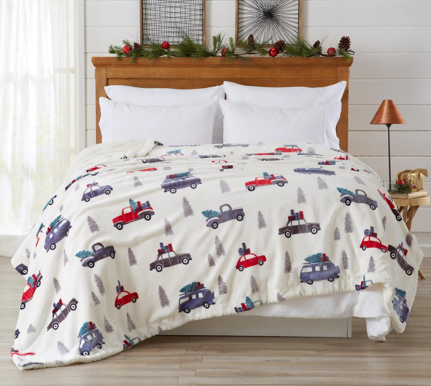 Velvet Plush Sherpa Luxury Bed Blanket - Cielo Collection from PriceLows™