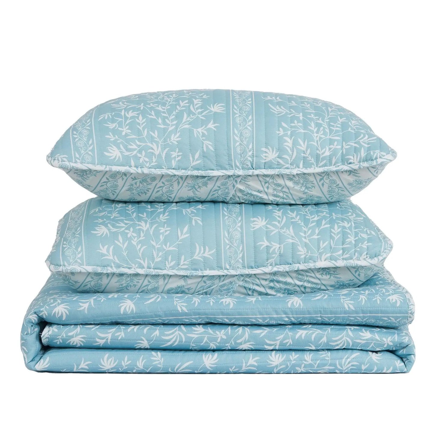 Blue Floral Quilt Set - Senna Collection from PriceLows™