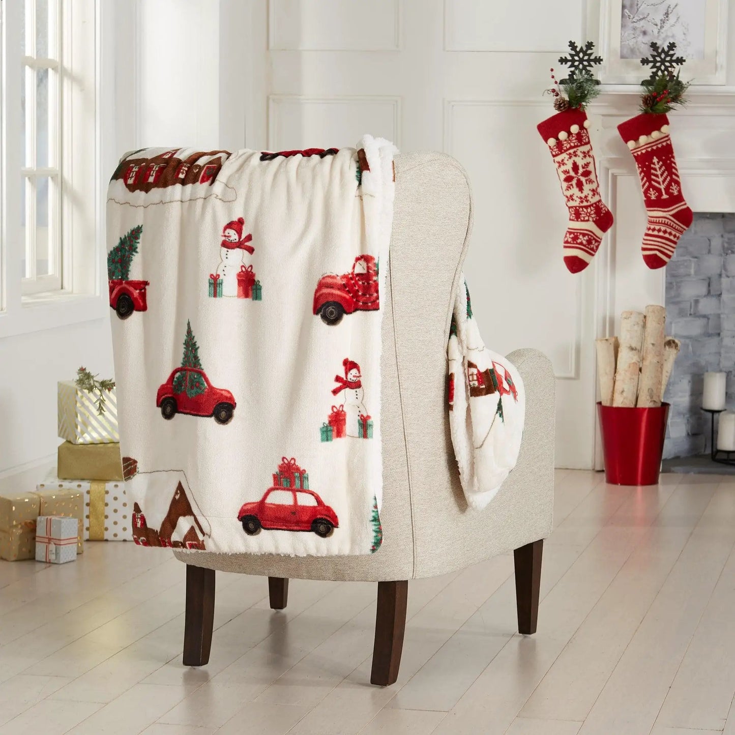 Holiday Sherpa Throw - Esmay Collection from PriceLows™
