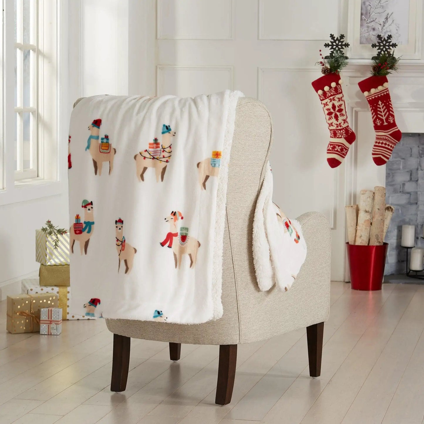 Holiday Sherpa Throw - Esmay Collection from PriceLows™