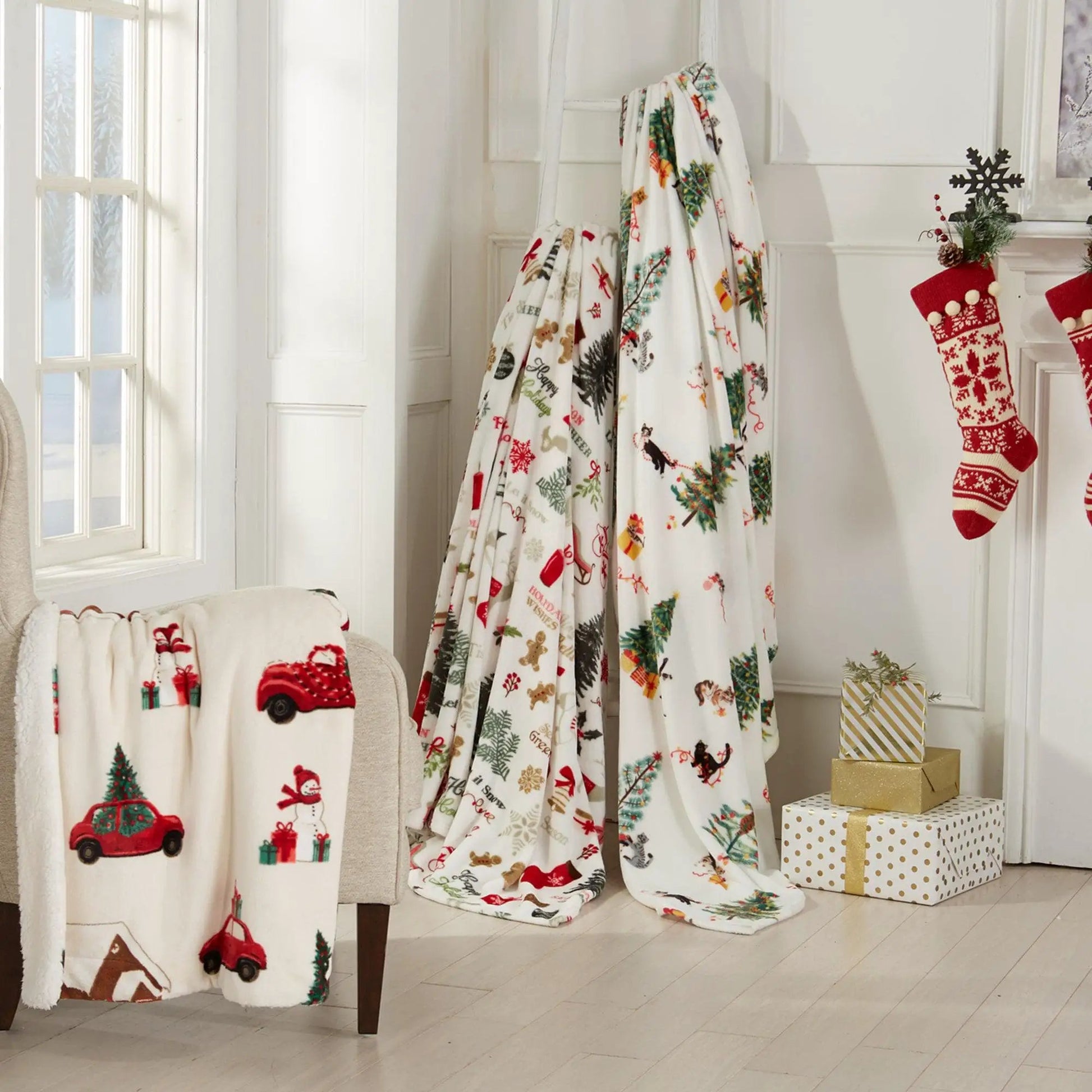 Holiday Sherpa Throw - Esmay Collection from PriceLows™