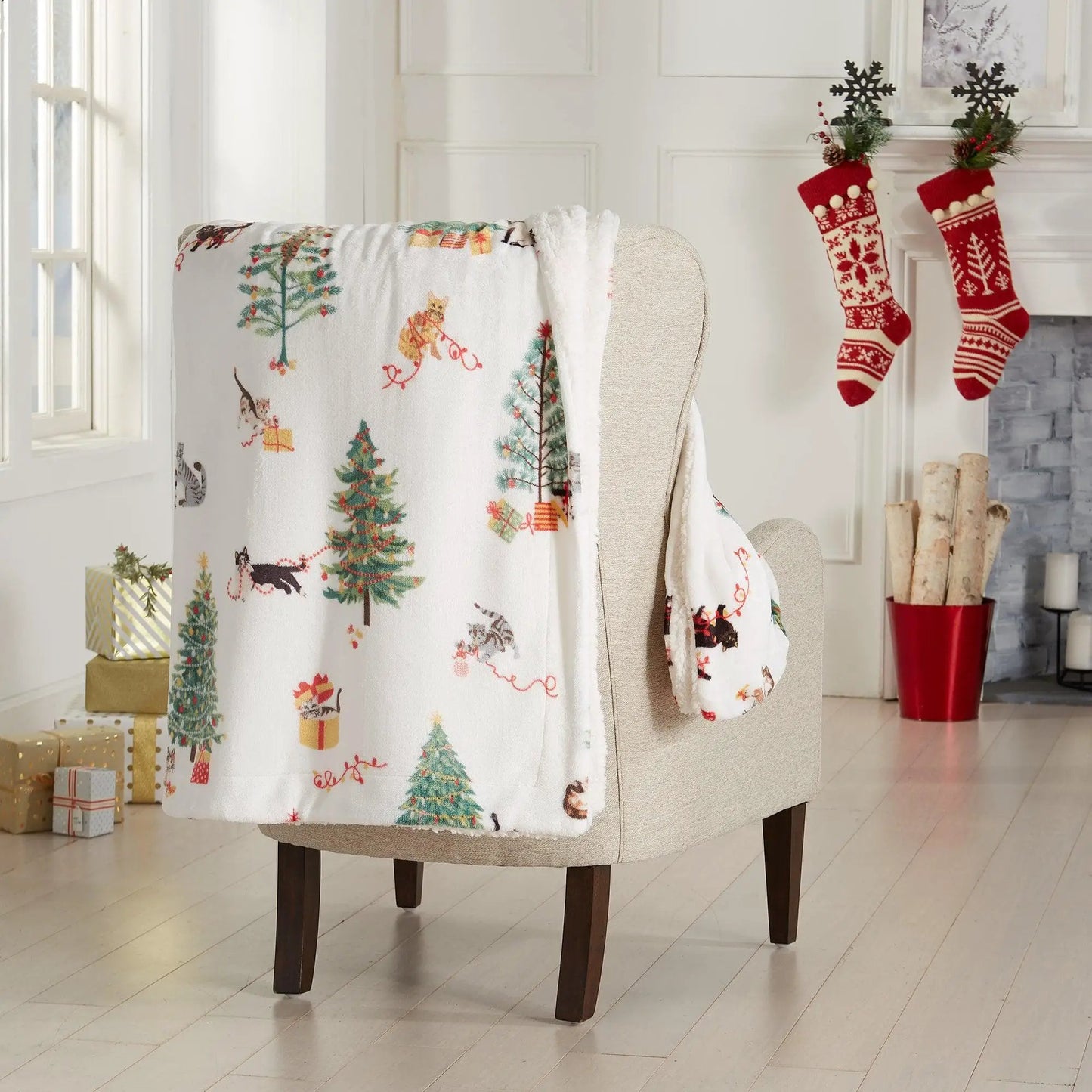 Holiday Sherpa Throw - Esmay Collection from PriceLows™