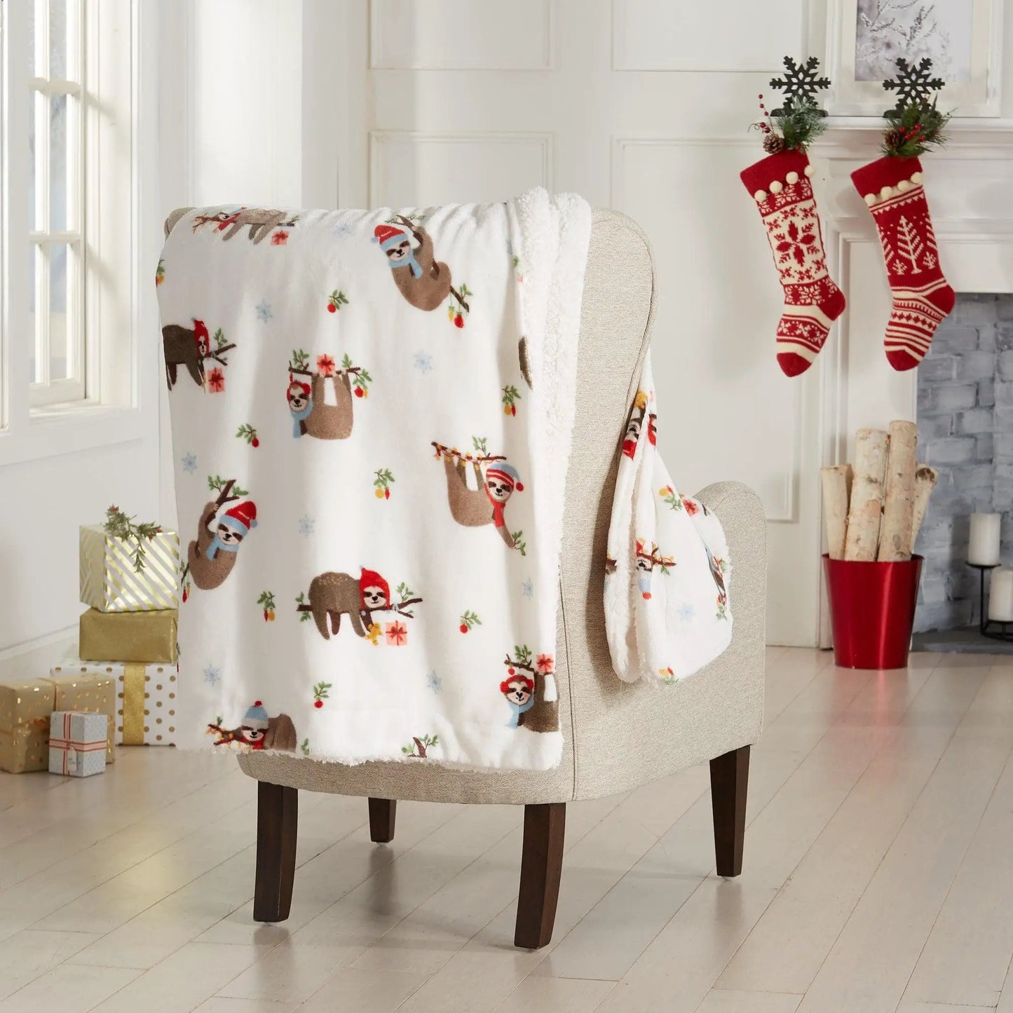 Holiday Sherpa Throw - Esmay Collection from PriceLows™