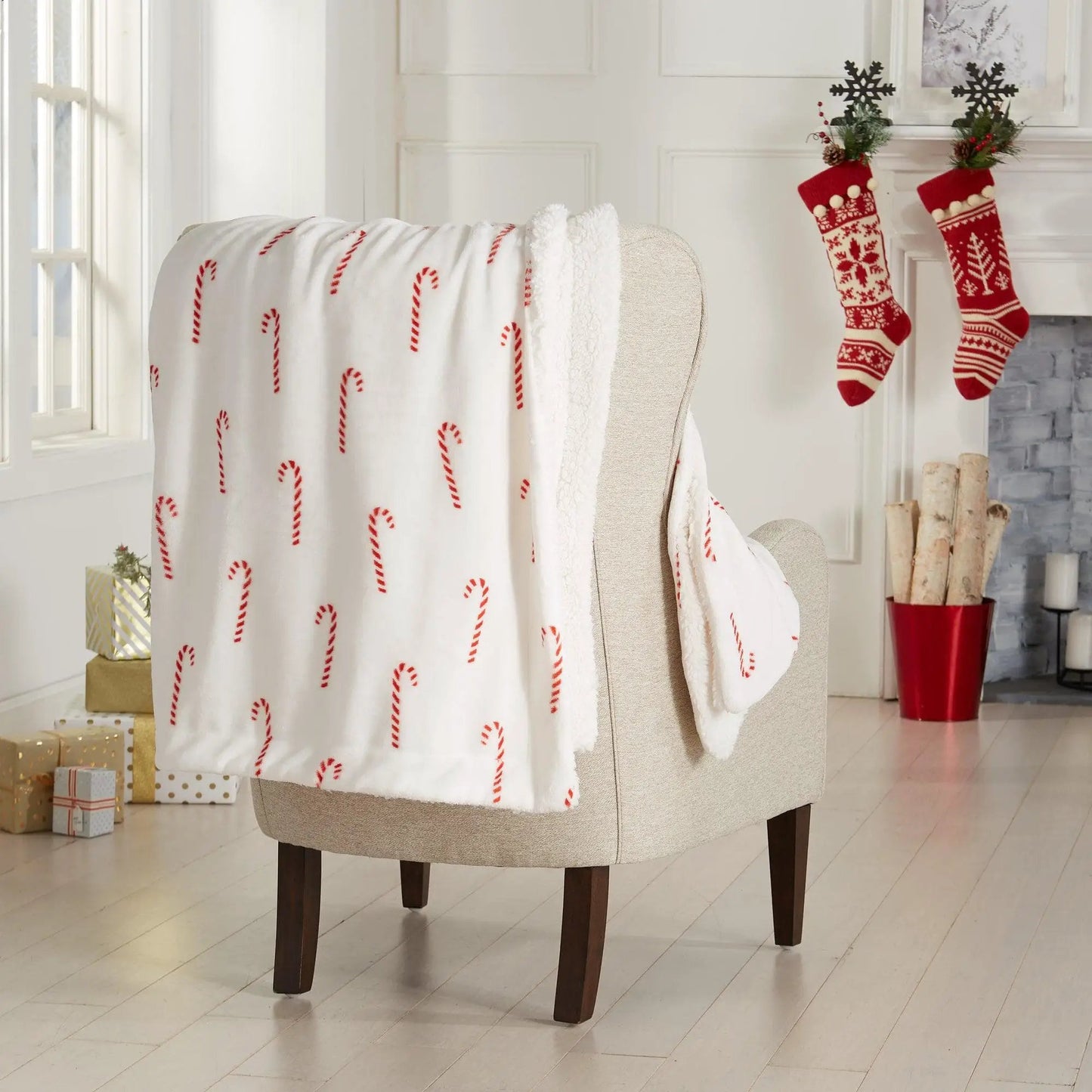Holiday Sherpa Throw - Esmay Collection from PriceLows™
