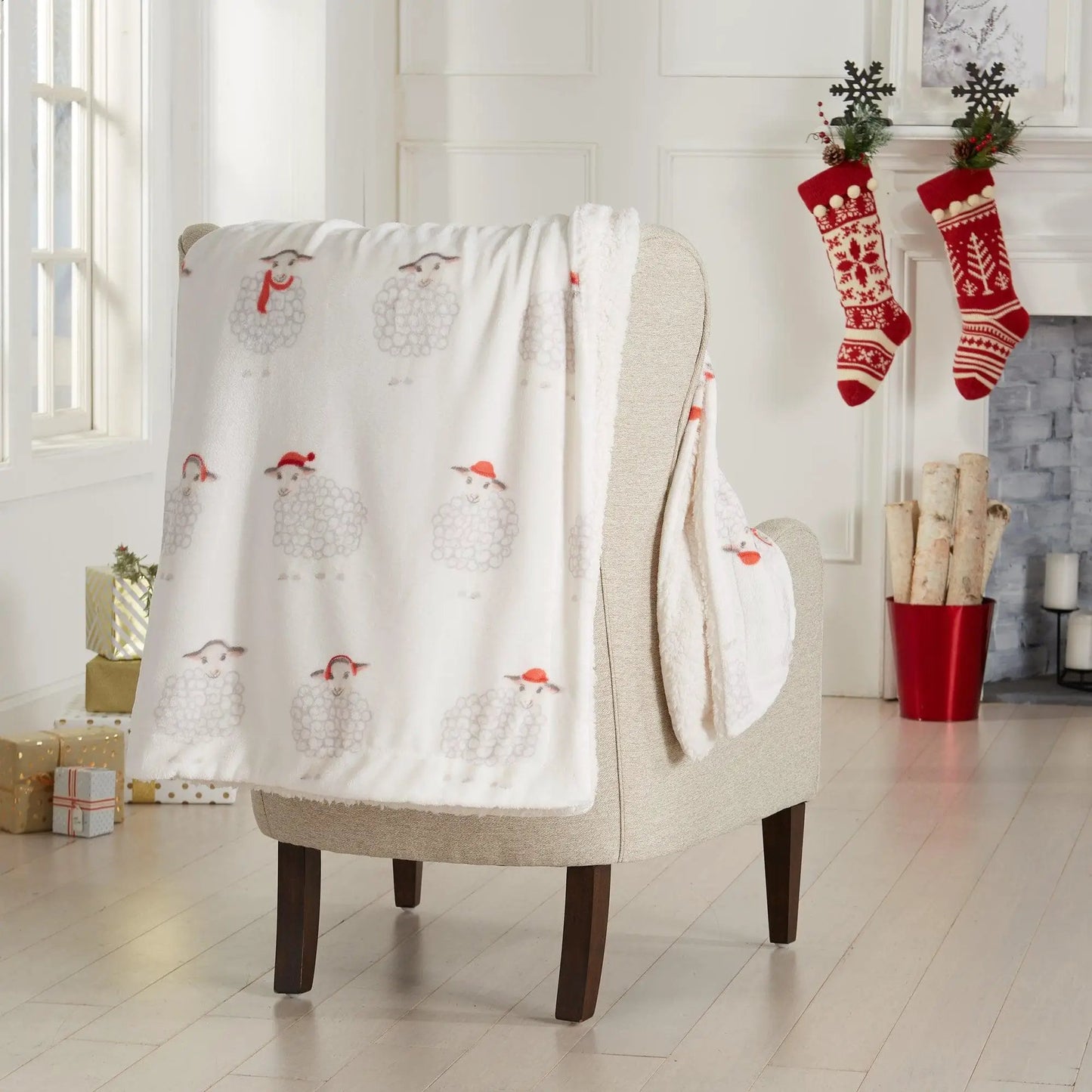 Holiday Sherpa Throw - Esmay Collection from PriceLows™