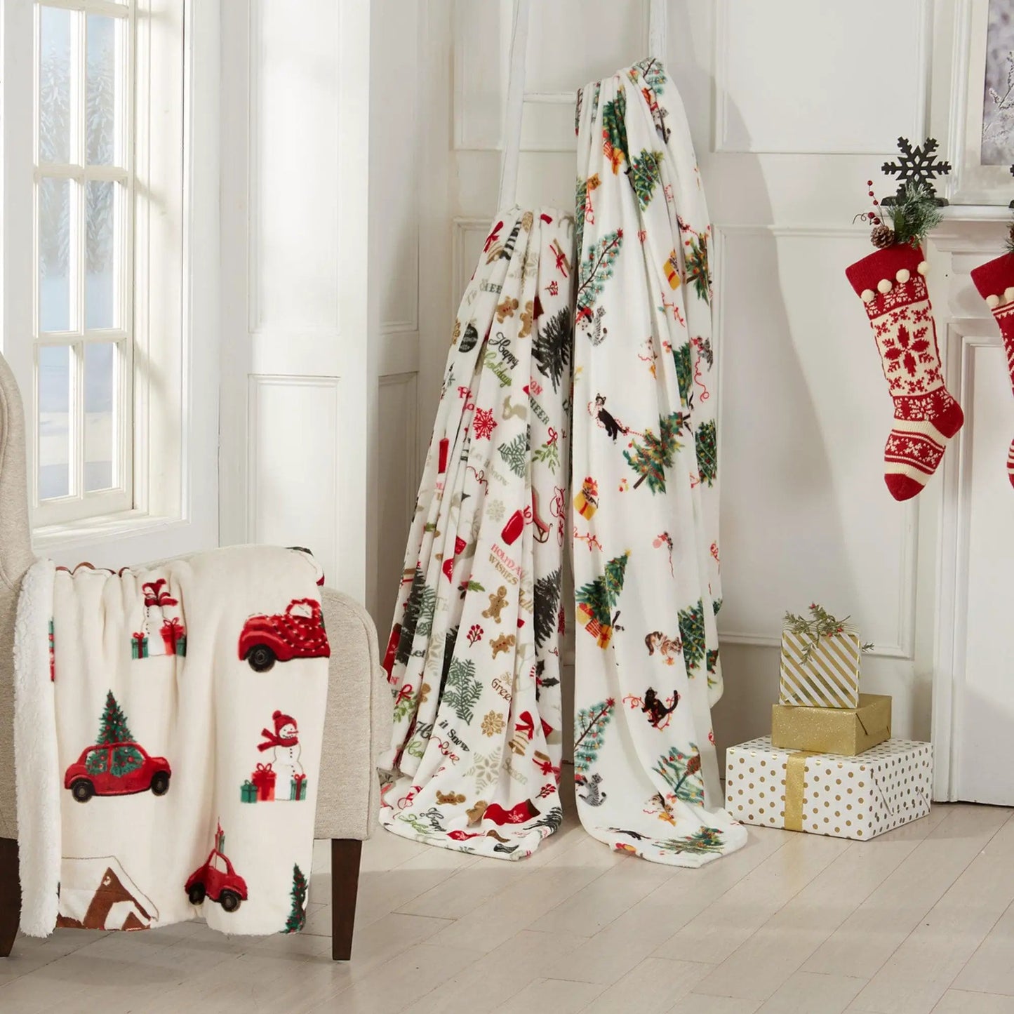 Holiday Sherpa Throw - Esmay Collection from PriceLows™