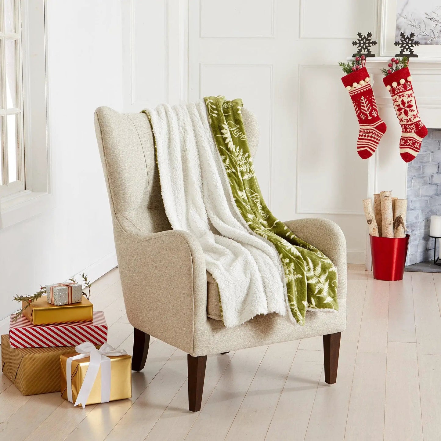 Holiday Sherpa Throw - Esmay Collection from PriceLows™
