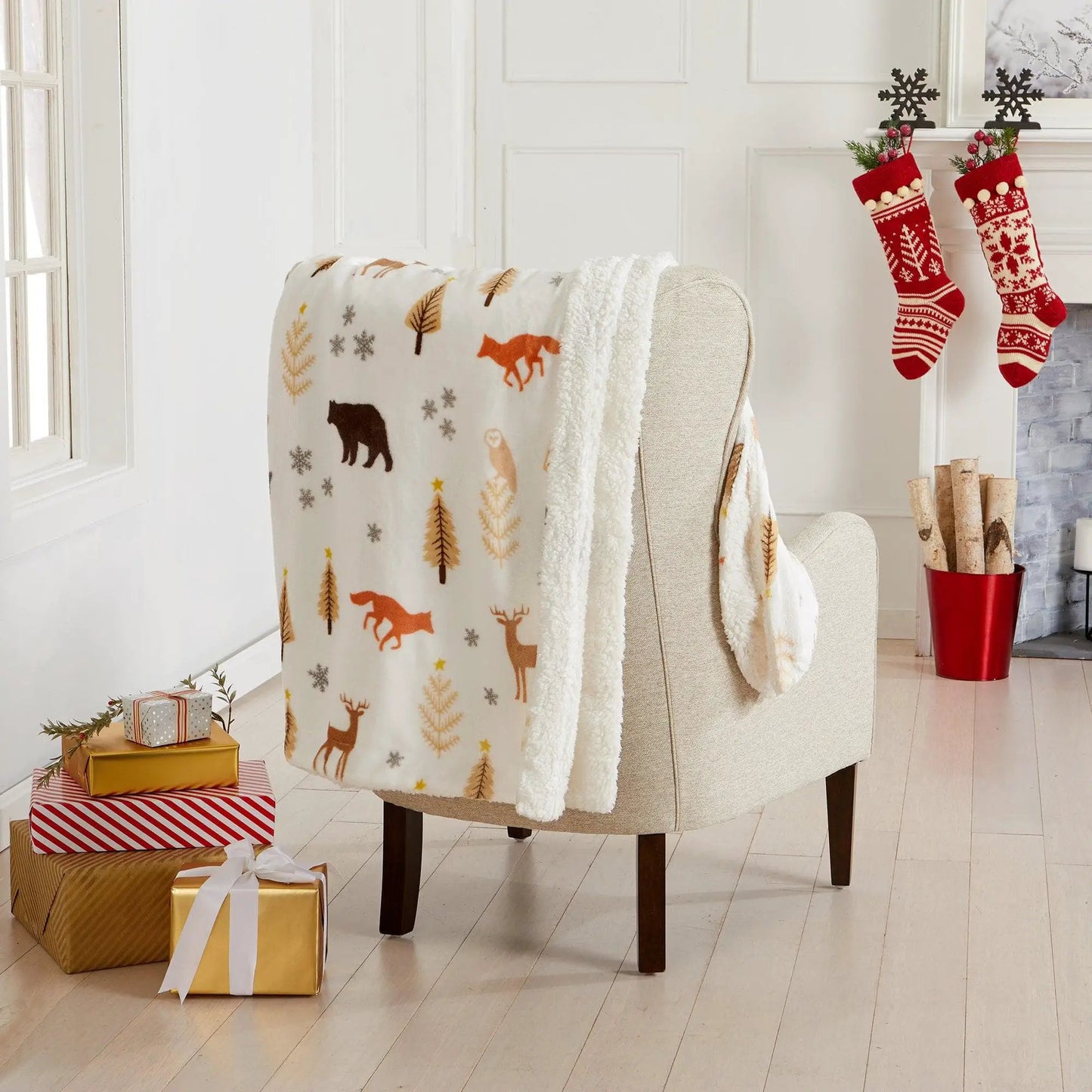 Holiday Sherpa Throw - Esmay Collection from PriceLows™