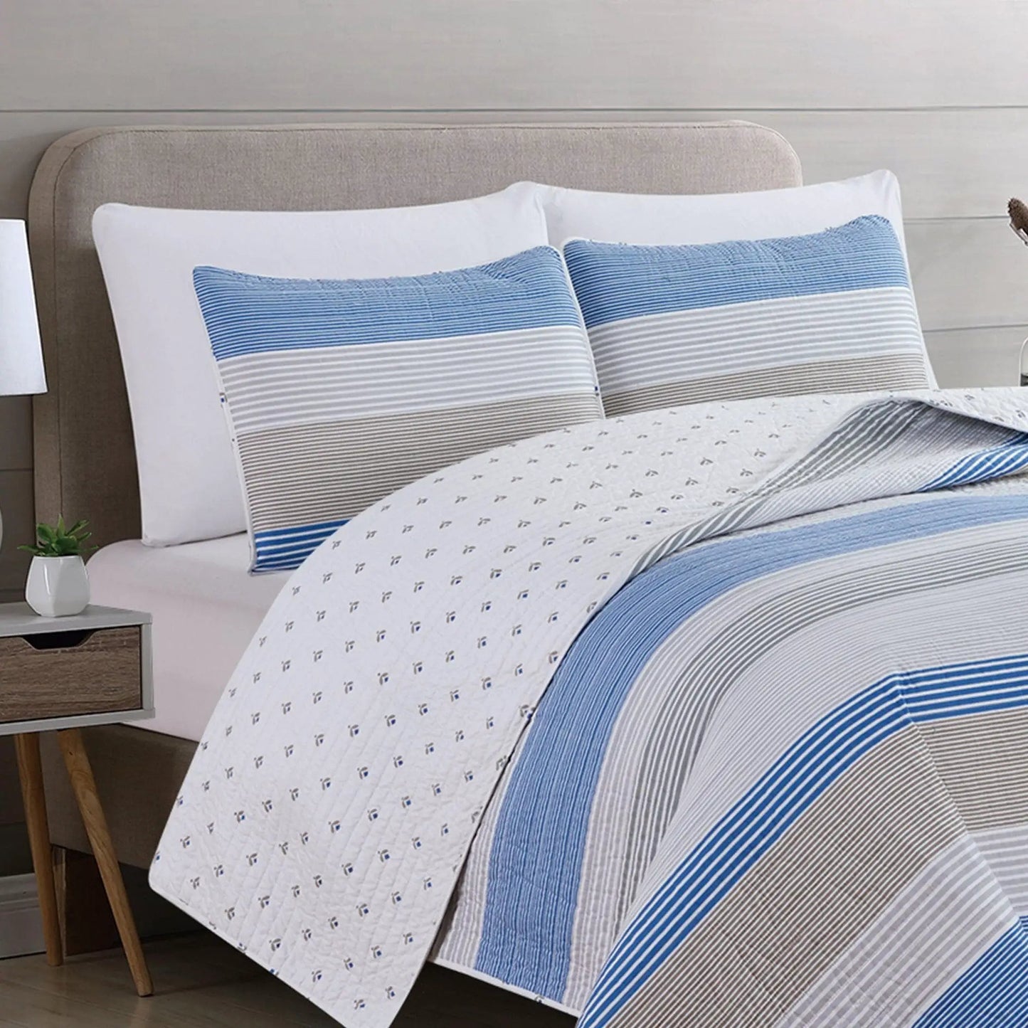 Striped Quilt Set - Bryce Collection from PriceLows™