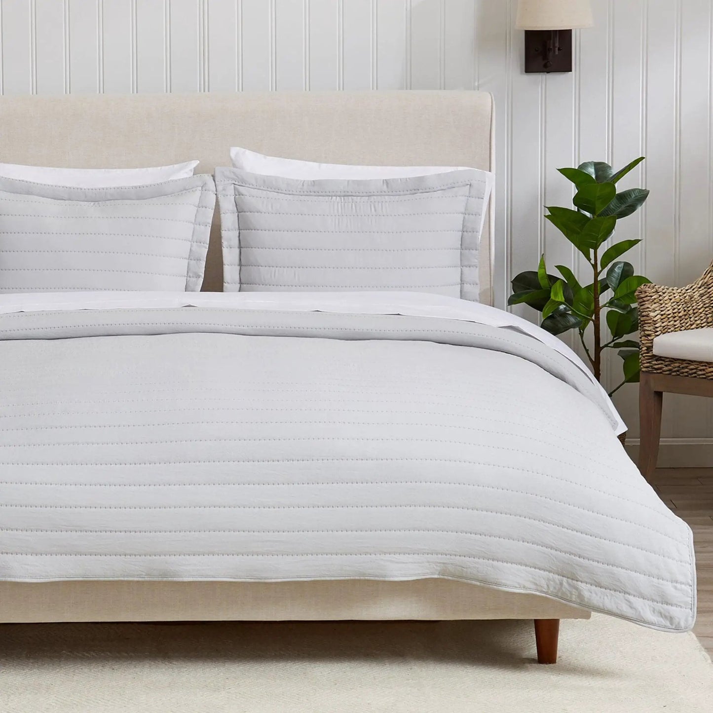 Solid Striped Quilt - Virginia Collection from PriceLows™