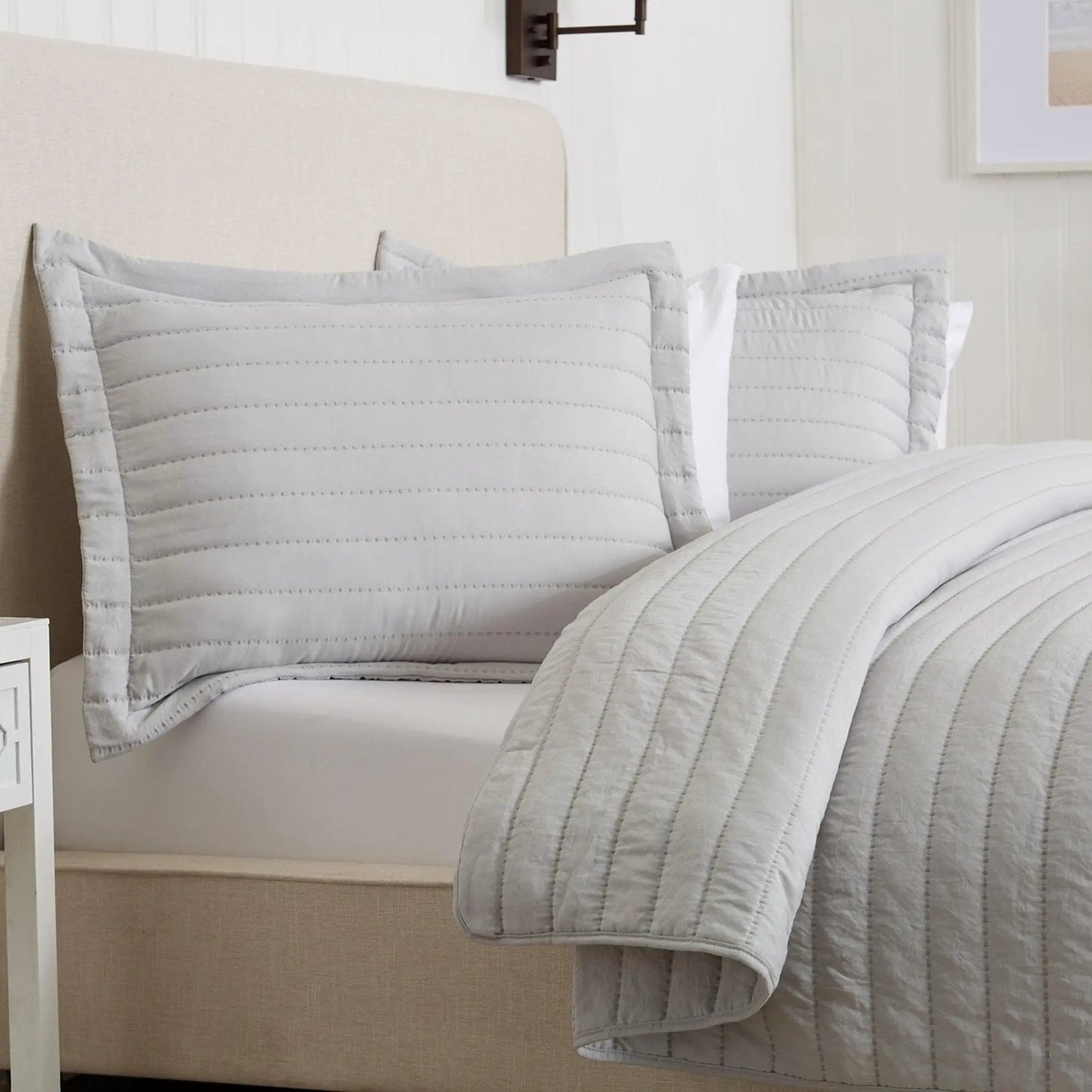 Solid Striped Quilt - Virginia Collection from PriceLows™