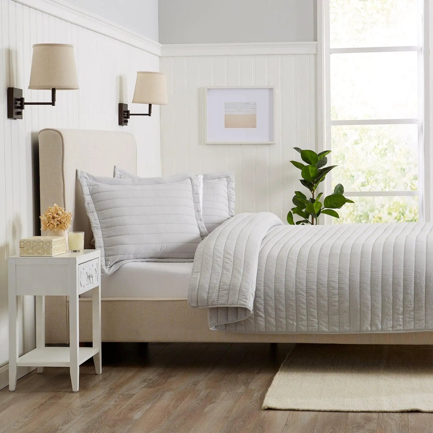 Solid Striped Quilt - Virginia Collection from PriceLows™
