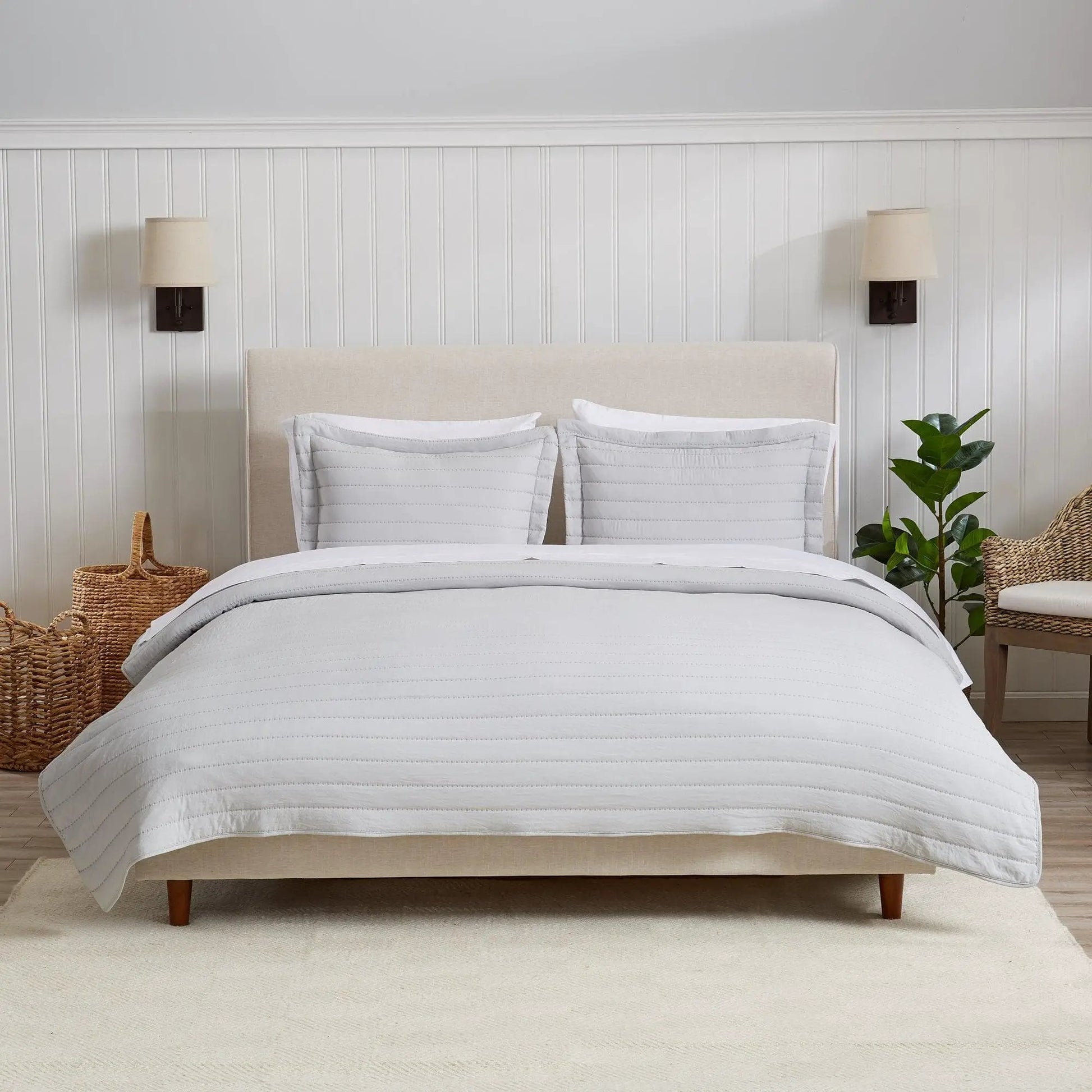Solid Striped Quilt - Virginia Collection from PriceLows™