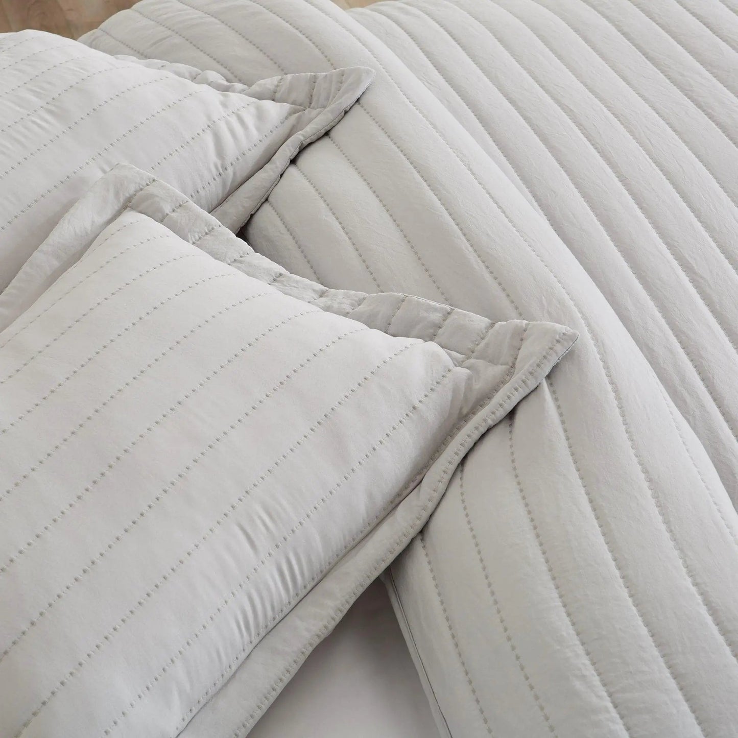 Solid Striped Quilt - Virginia Collection from PriceLows™