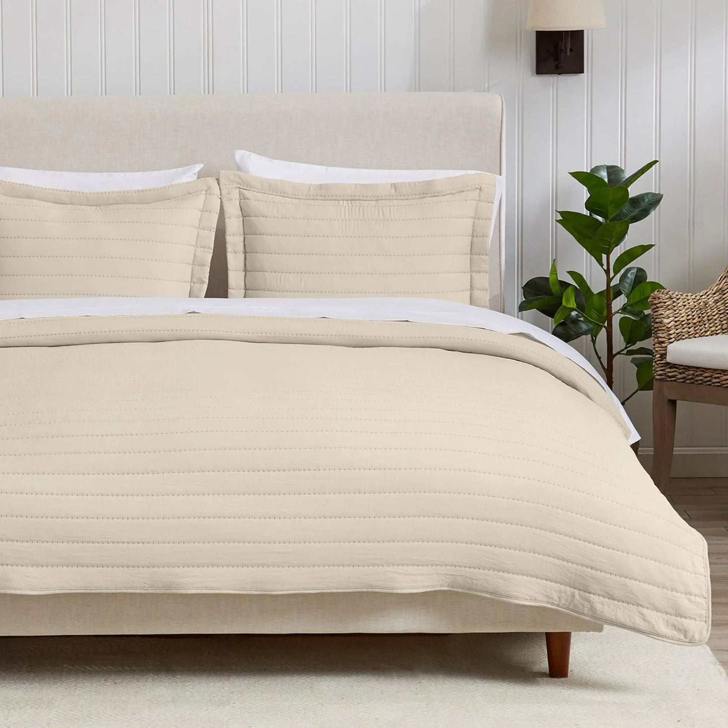 Solid Striped Quilt - Virginia Collection from PriceLows™