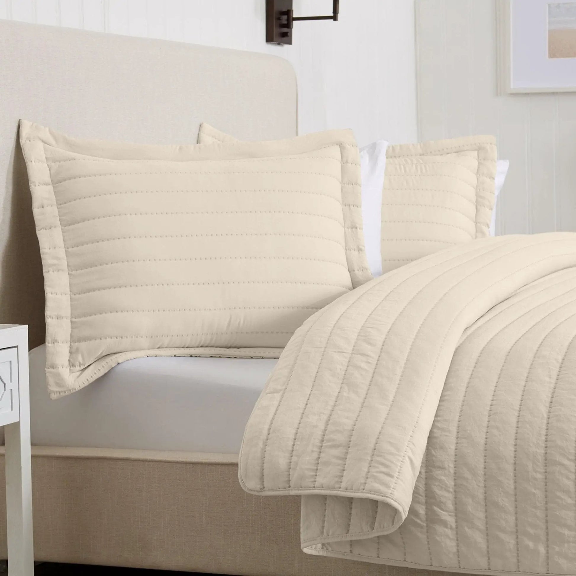 Solid Striped Quilt - Virginia Collection from PriceLows™